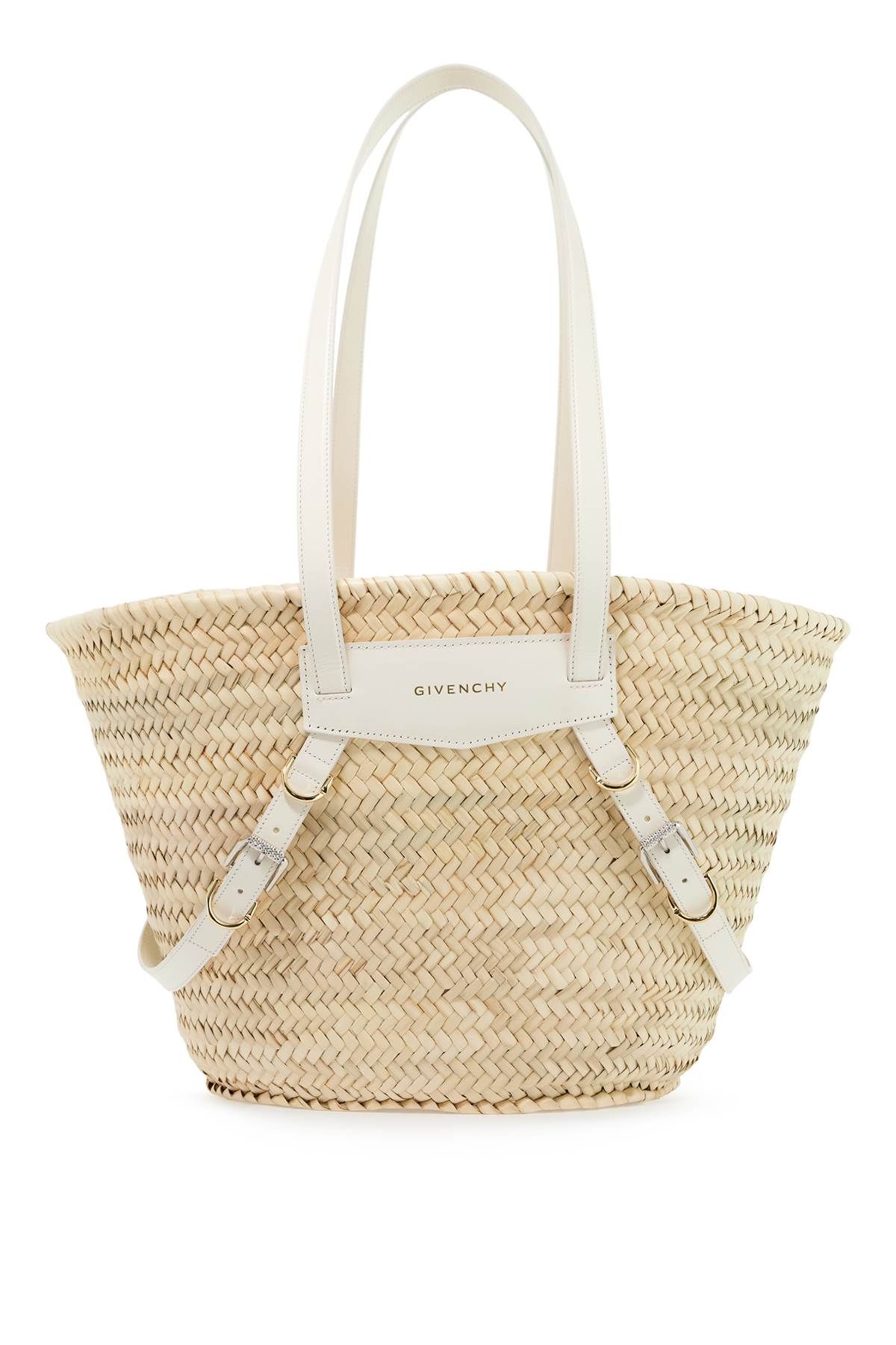 Givenchy GIVENCHY raffia voyou medium shoulder bag