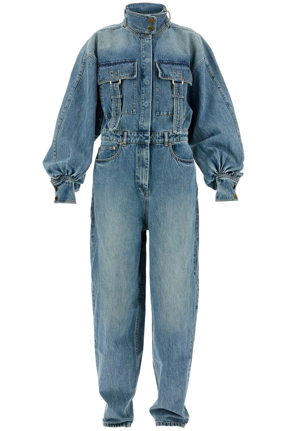 Zimmermann ZIMMERMANN denim illustration overall jumpsuit