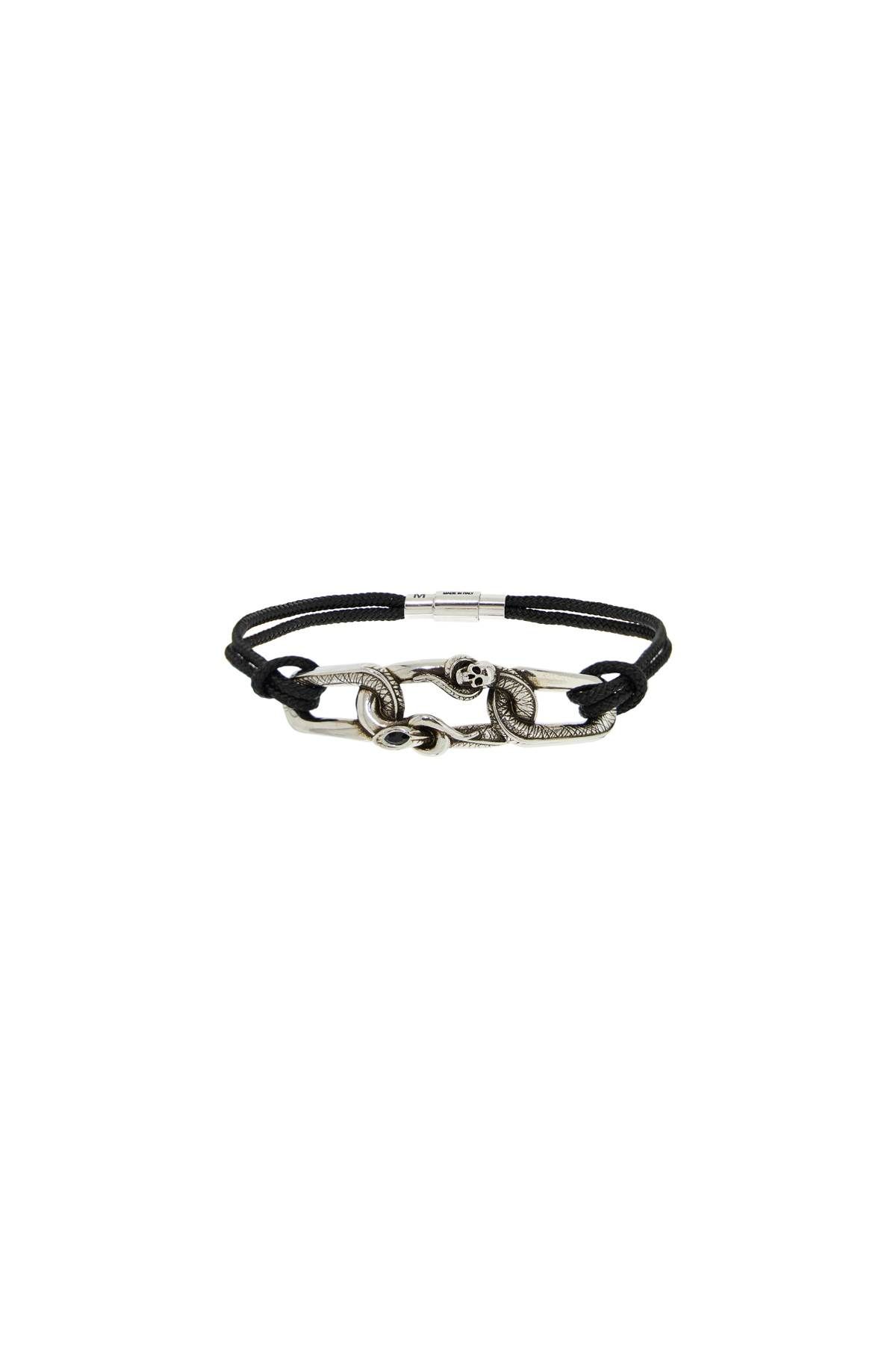 Alexander McQueen ALEXANDER MCQUEEN "snake and skull bracelet with intricate