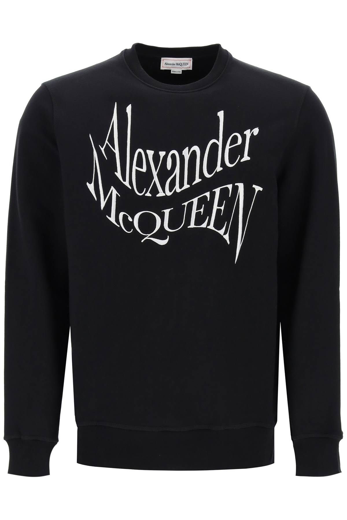 Alexander McQueen ALEXANDER MCQUEEN warped logo sweatshirt