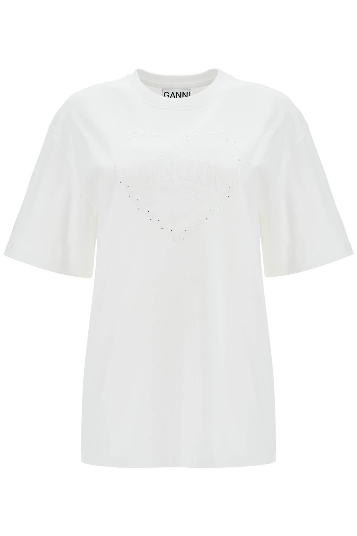 Ganni GANNI embroidered oversized t