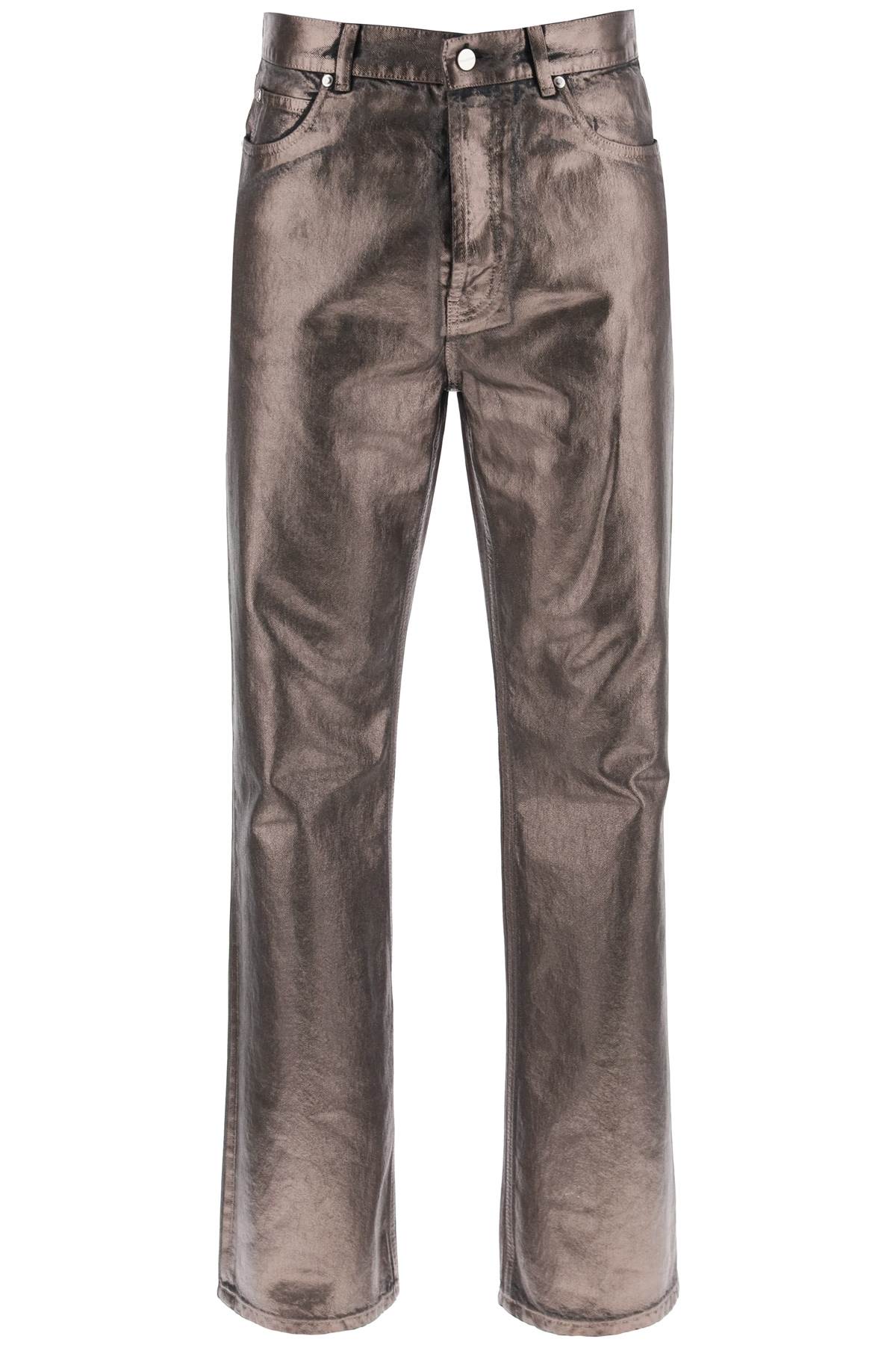 Ferragamo FERRAGAMO metallic denim jeans