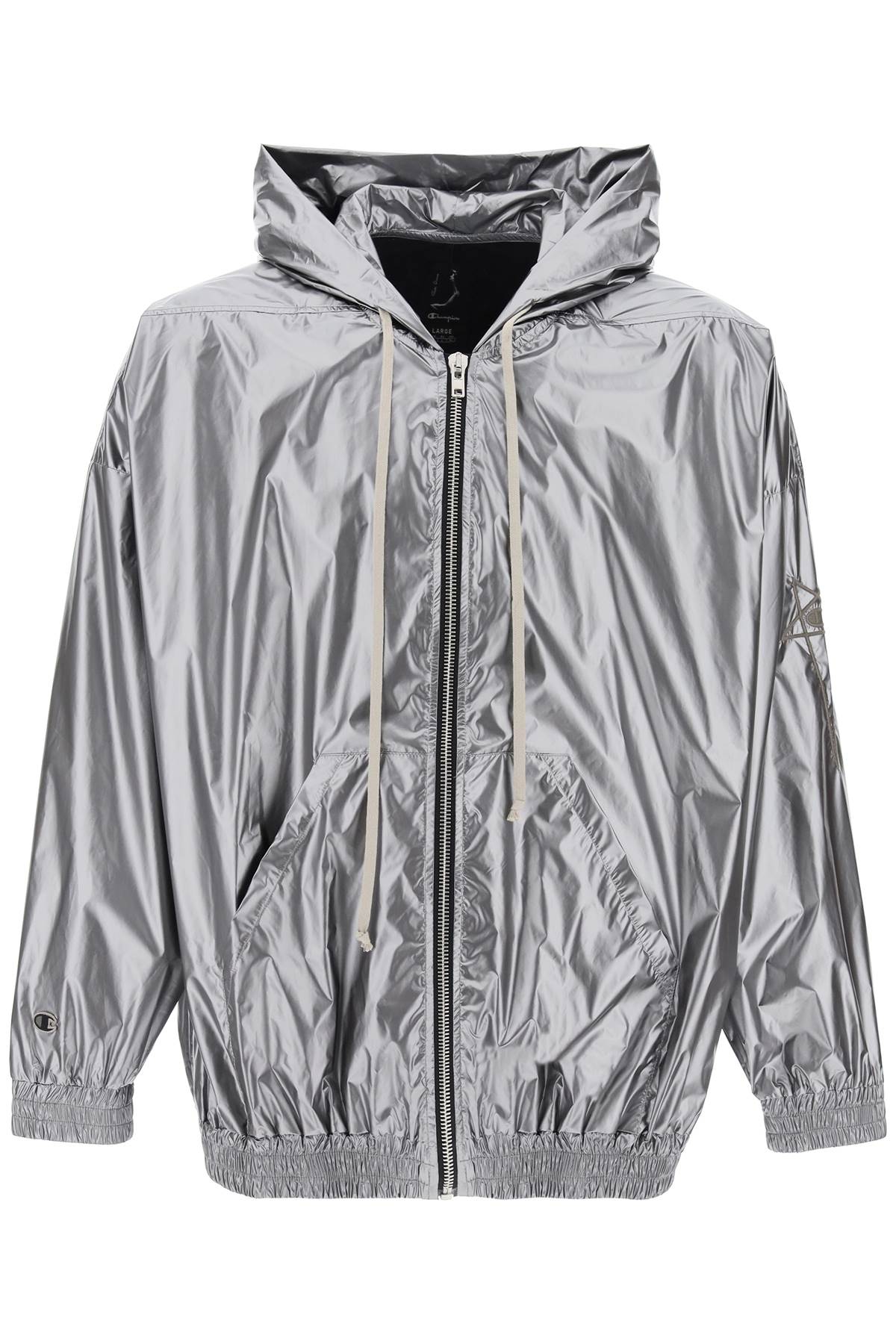 Rick Owens RICK OWENS metallic jumbo jacket by jason rick owens and