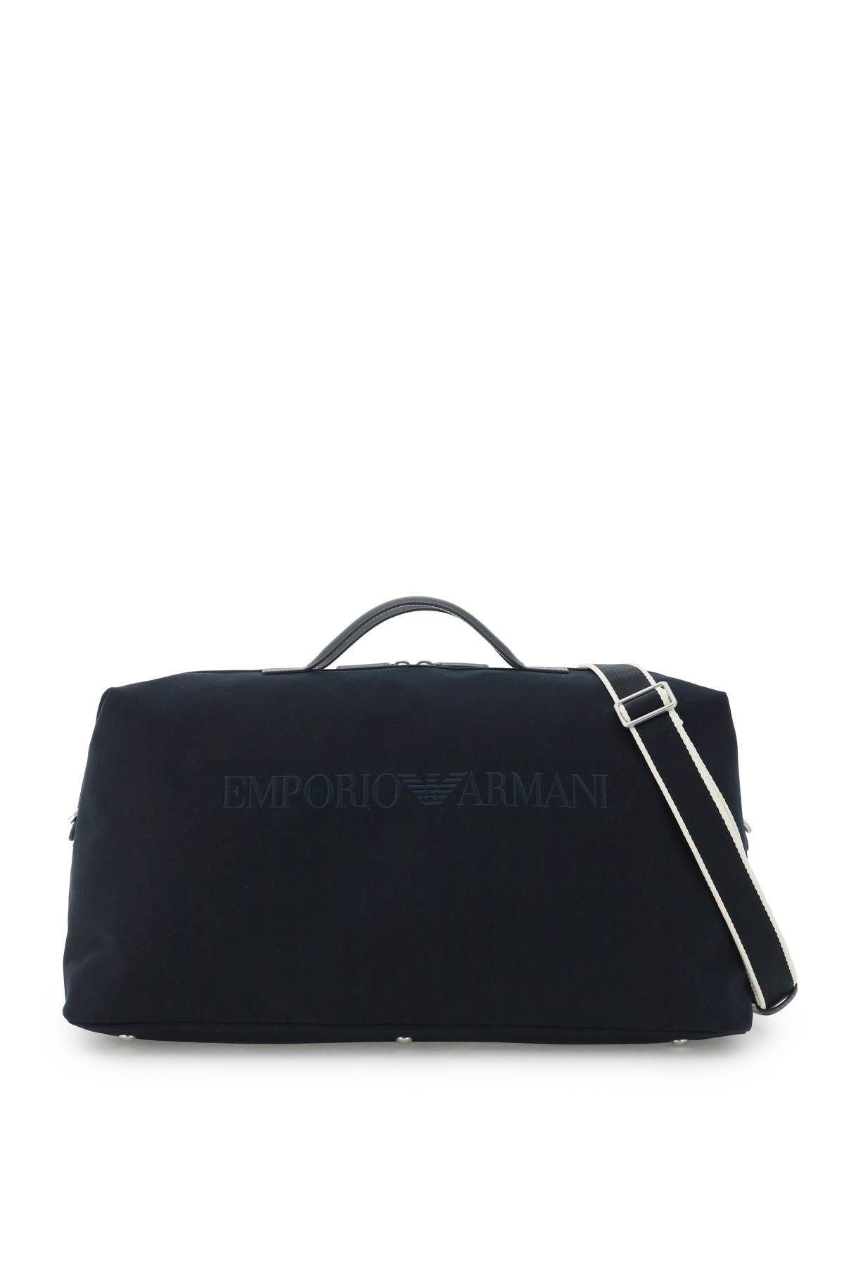 Emporio Armani EMPORIO ARMANI cotton canvas duffle bag