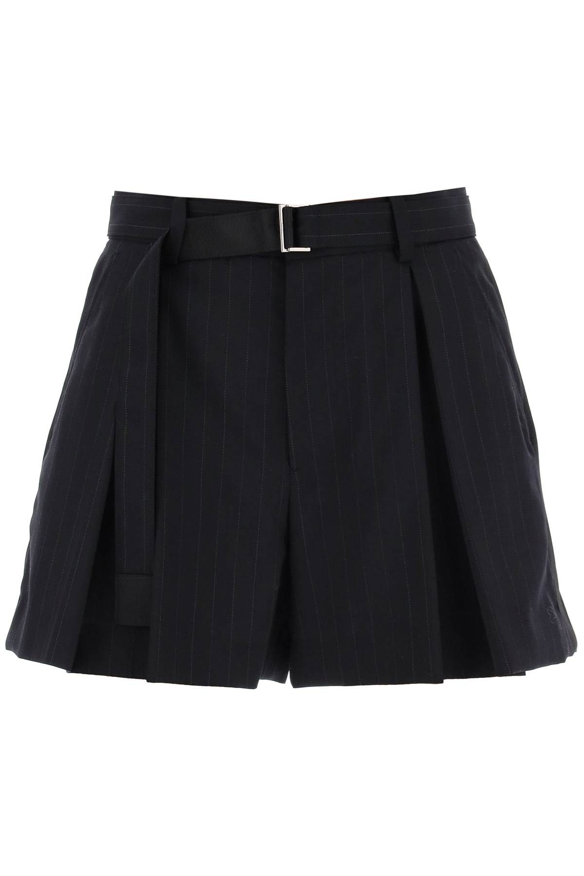 Sacai SACAI pleated pinstripe