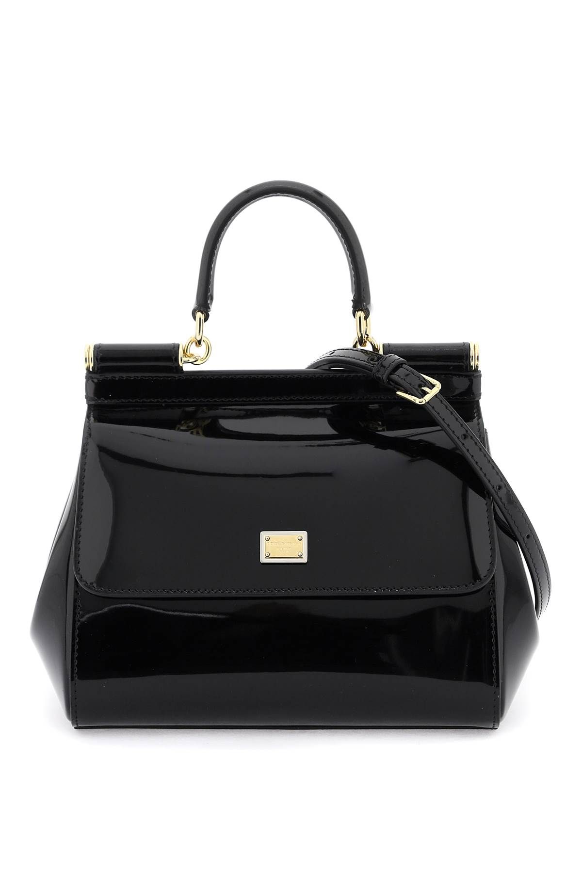 Dolce & Gabbana DOLCE & GABBANA patent leather 'sicily' handbag