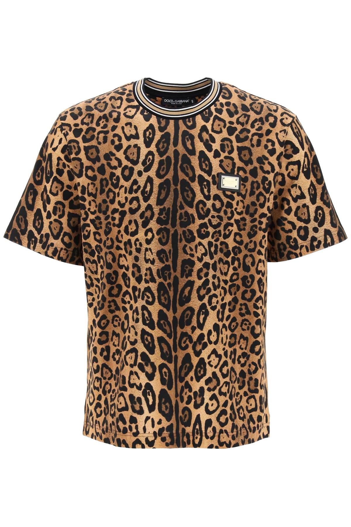 Dolce & Gabbana DOLCE & GABBANA leopard print t-shirt with