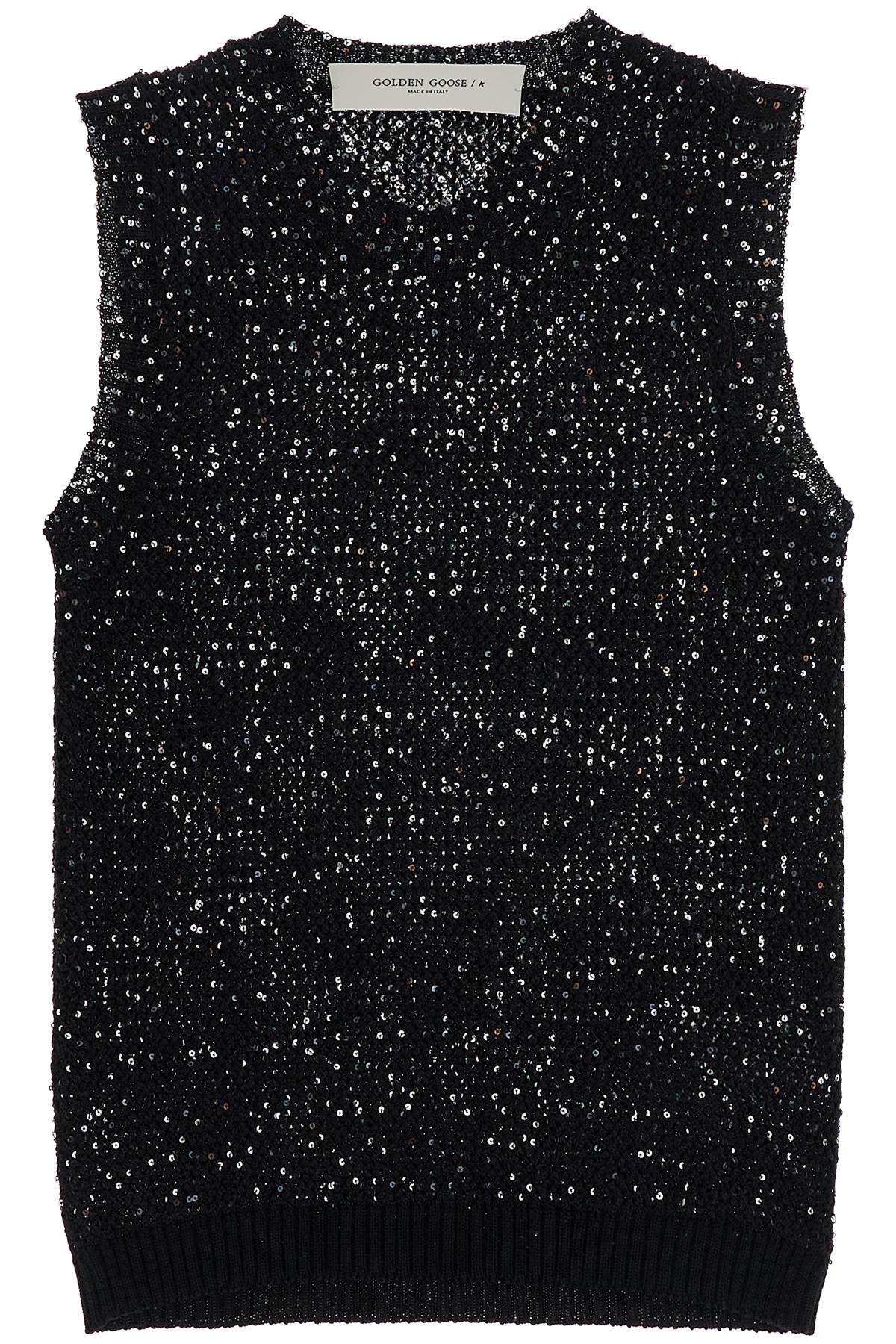 Golden Goose GOLDEN GOOSE knitted vest with sequins embell