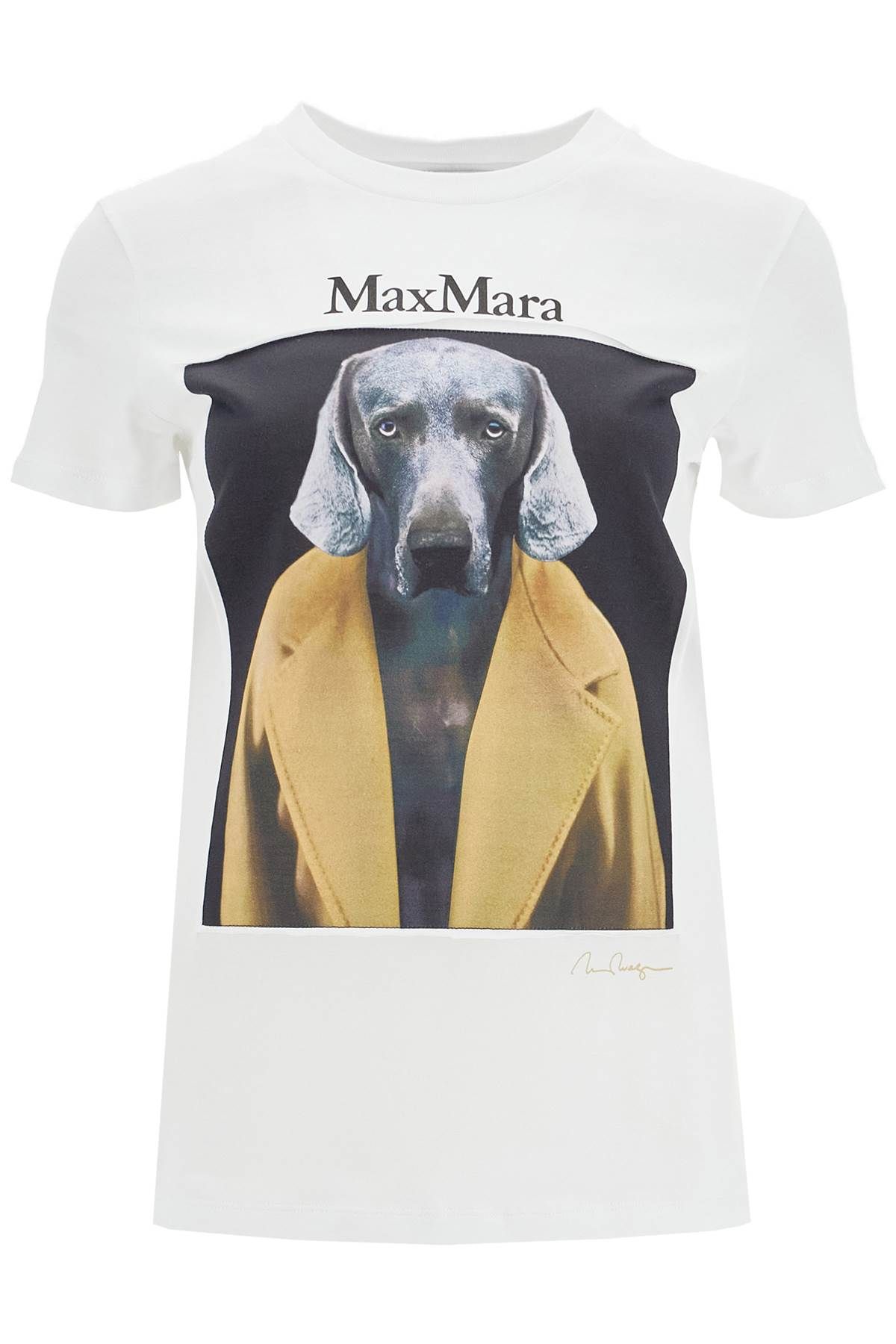 Max Mara MAX MARA t-shirt with wegman print