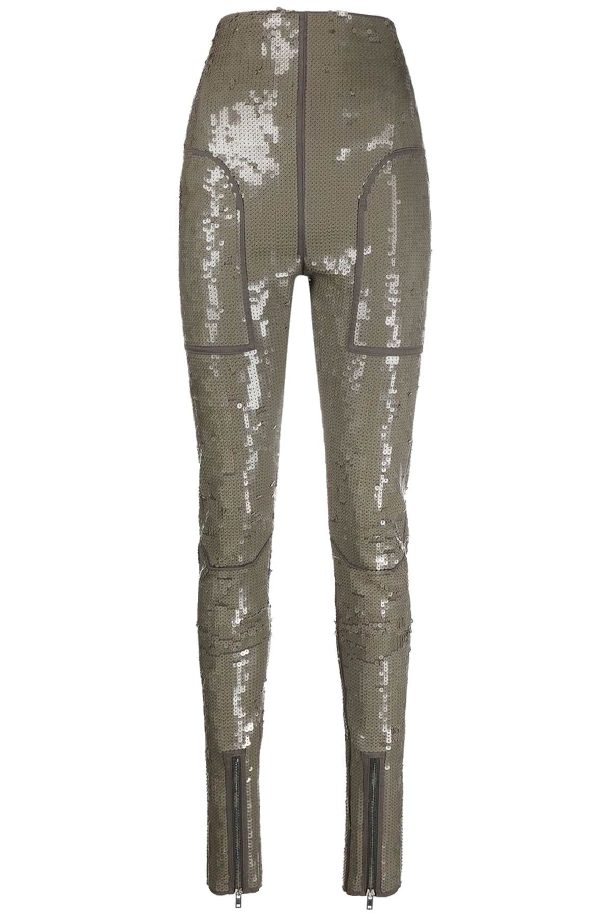 Rick Owens RICK OWENS 'dirt waist' sequined denim leggigns