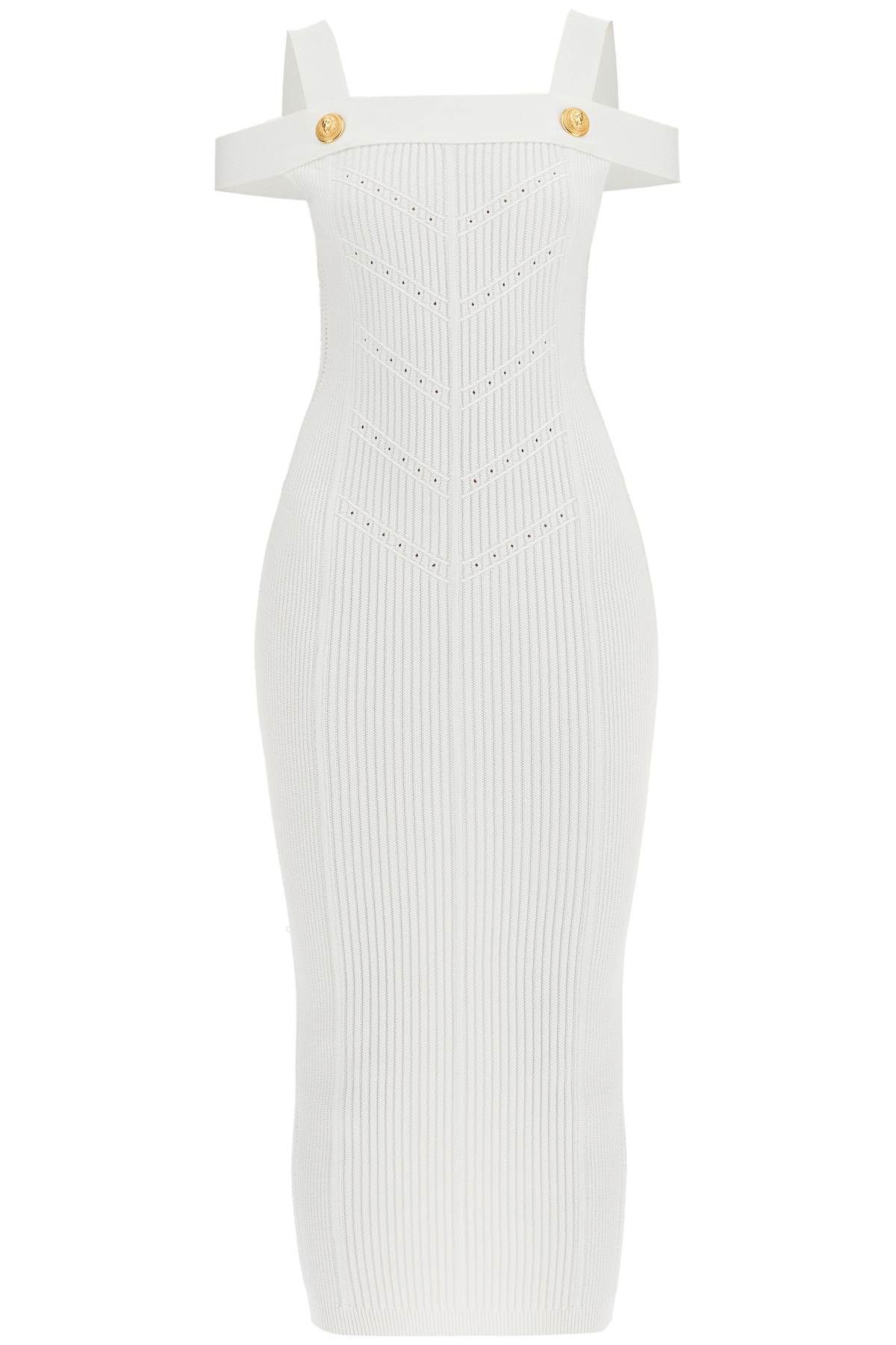 Balmain BALMAIN knit midi dress in seven