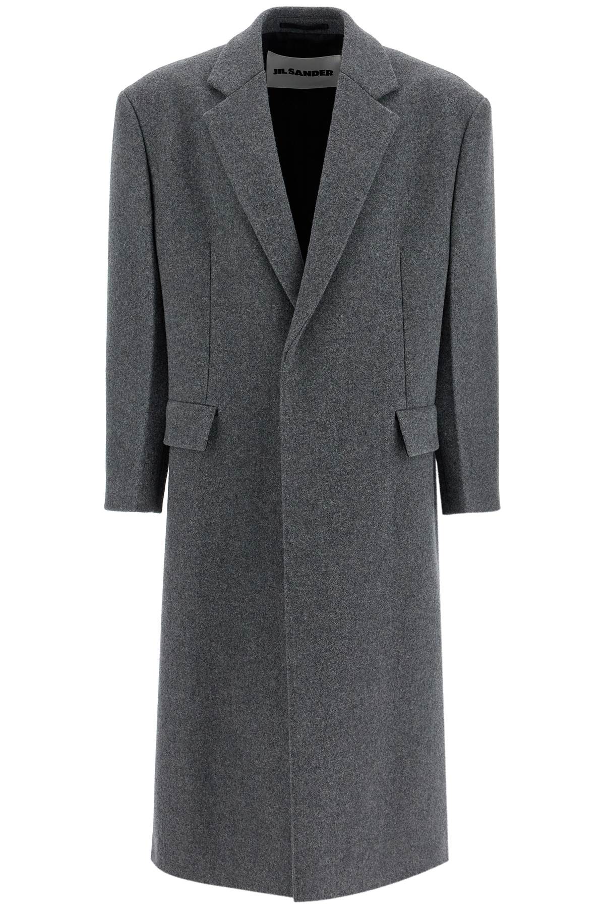 Jil Sander JIL SANDER long felted wool coat