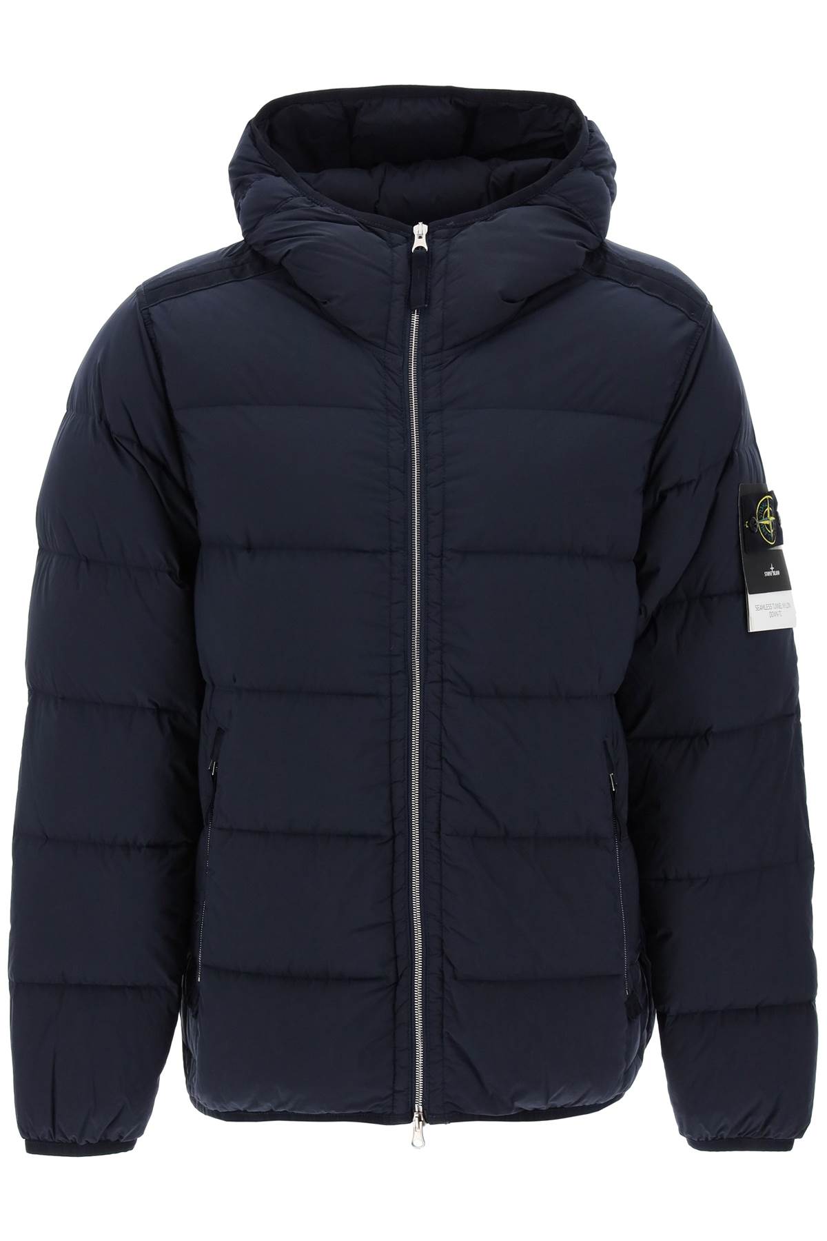 Stone Island STONE ISLAND hooded puffer jacket in seamless tunnel nylon