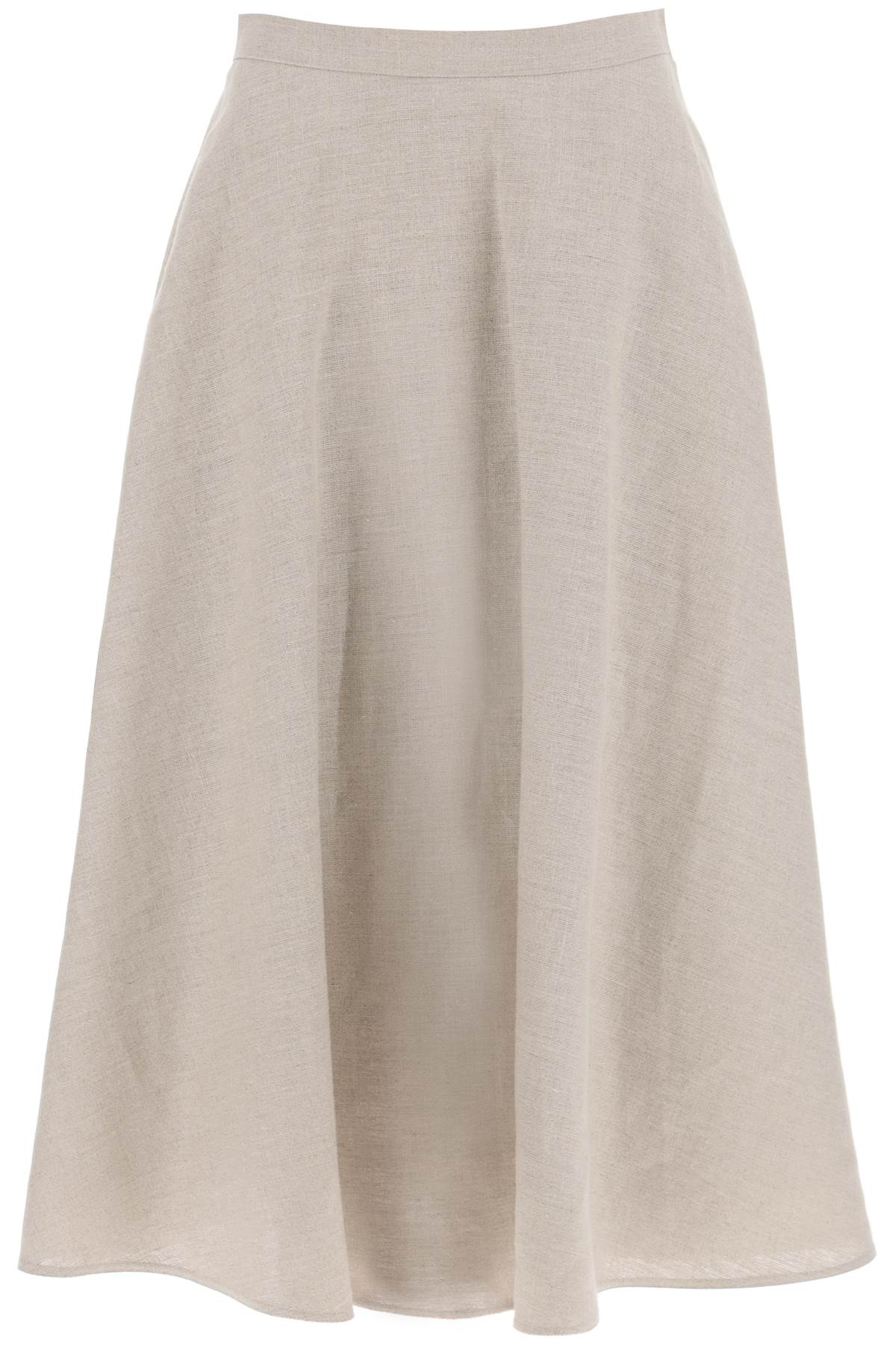 VALENTINO GARAVANI VALENTINO GARAVANI linen canvas skirt for women