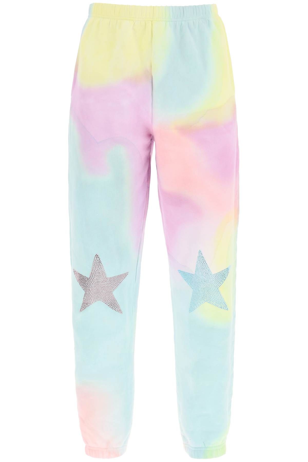 COLLINA STRADA COLLINA STRADA 'scholastic' tie-dye jogger pants with rhinestones