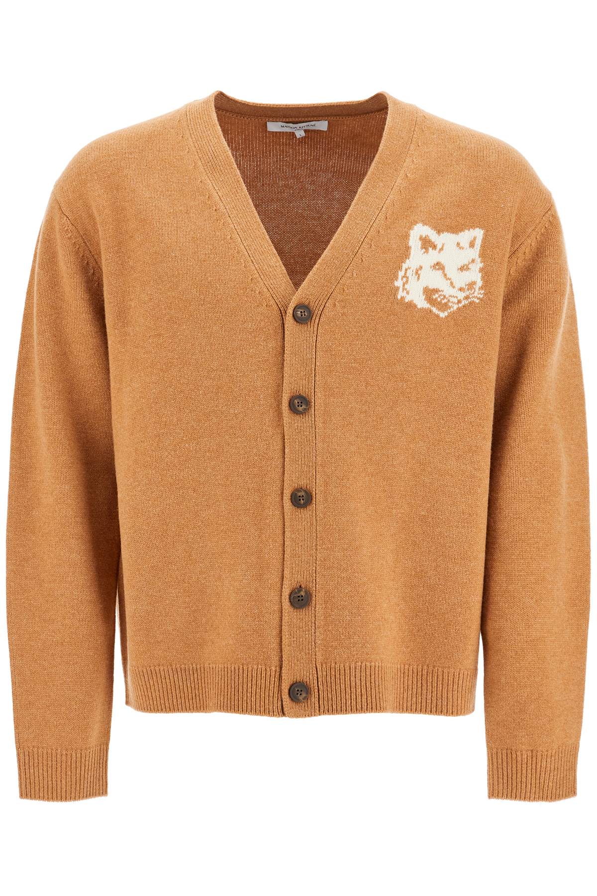 Maison Kitsuné MAISON KITSUNE "fox head wool cardigan with