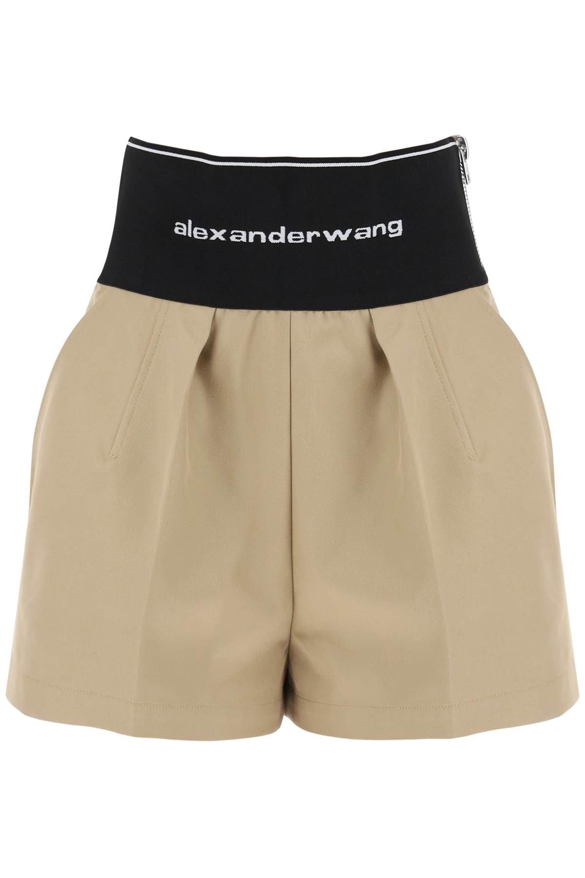 Alexander Wang ALEXANDER WANG cotton and nylon shorts with branded waistband