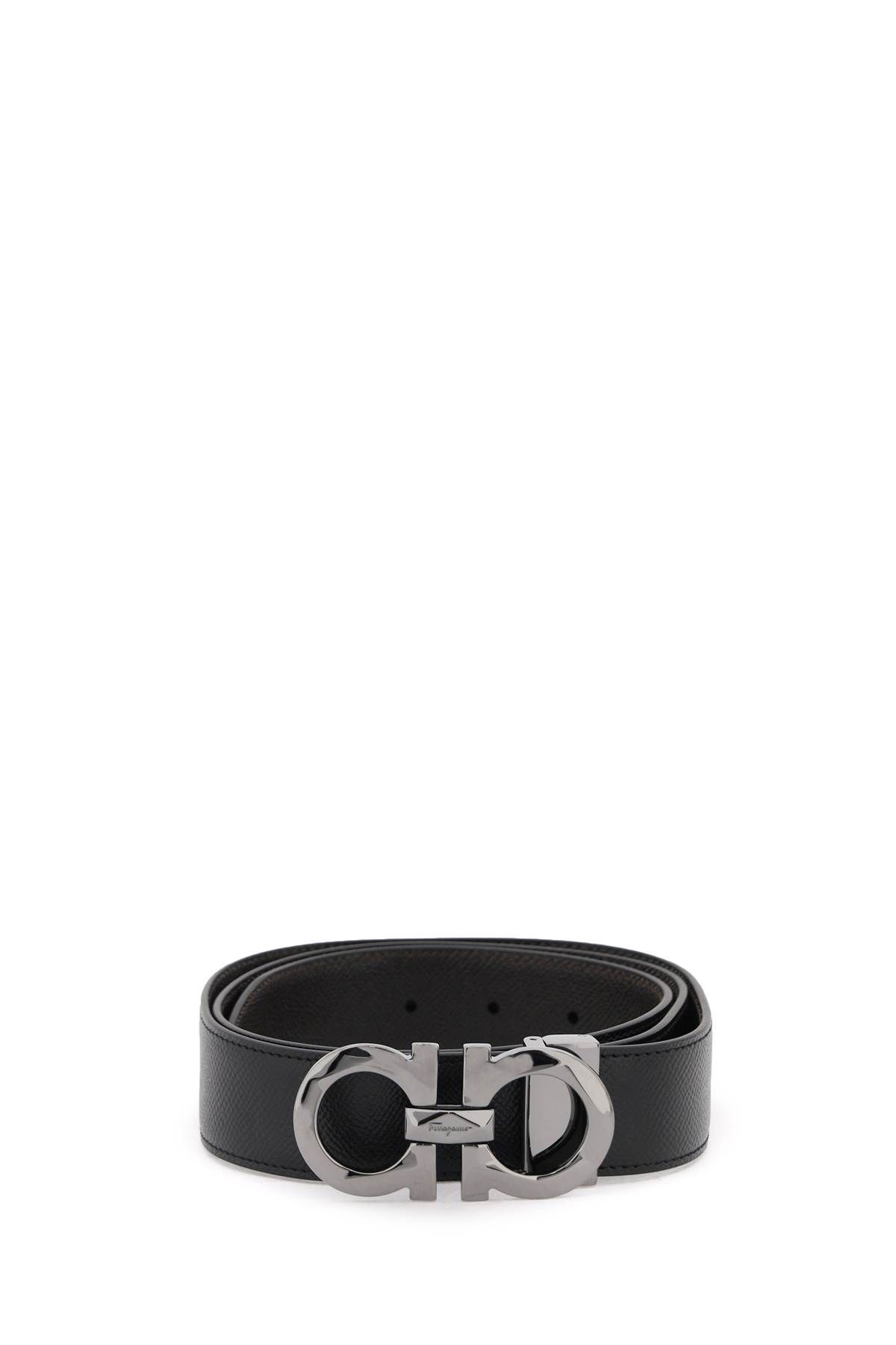 Ferragamo FERRAGAMO reversible faceted gancini buckle belt