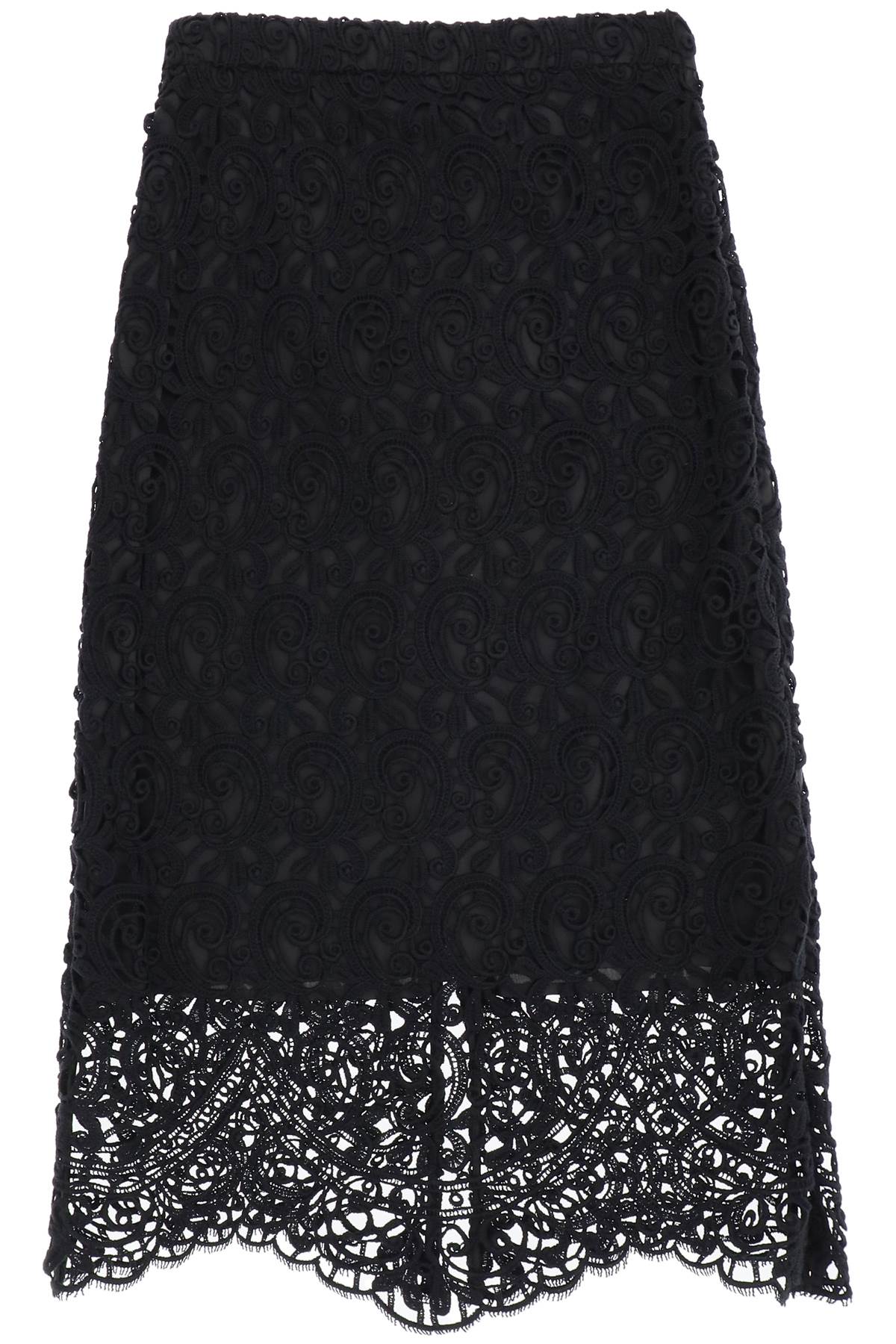 Burberry BURBERRY macrame lace pencil skirt