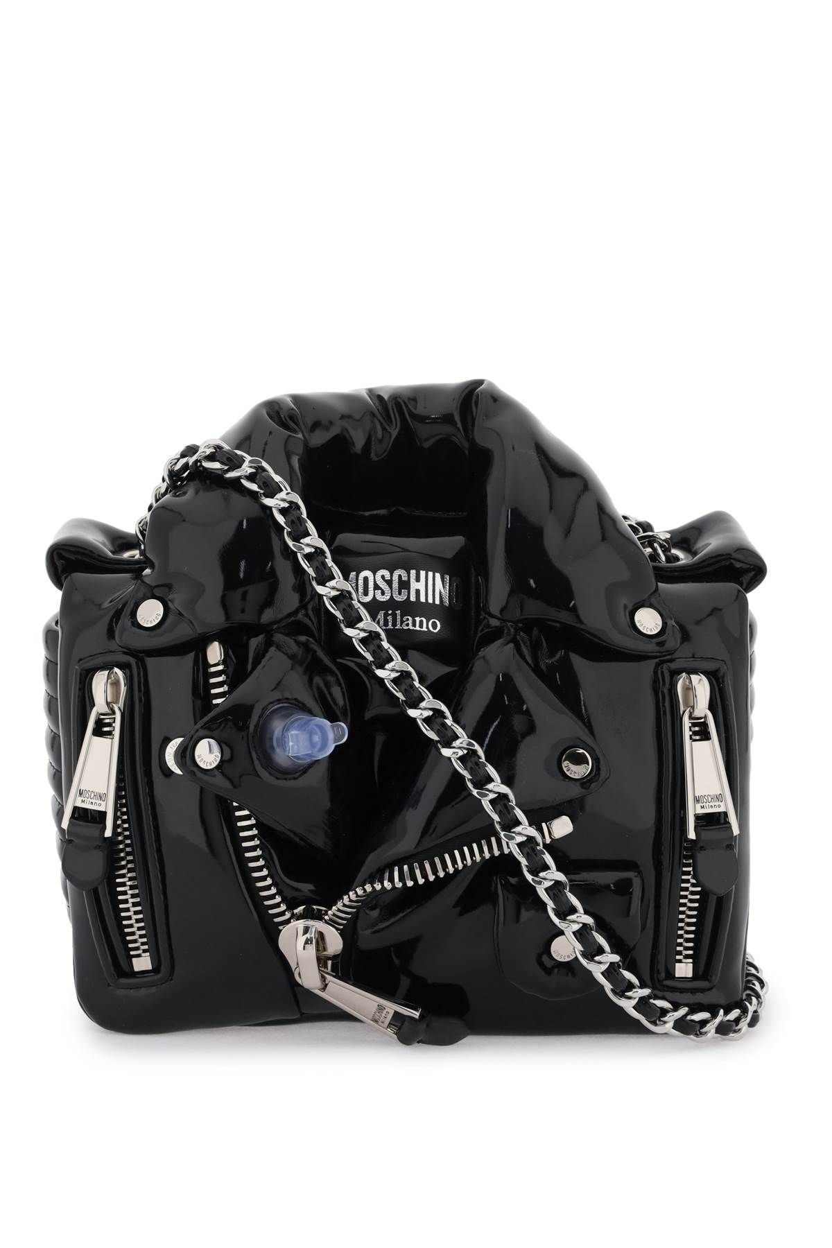 Moschino MOSCHINO inflatable effect biker bag