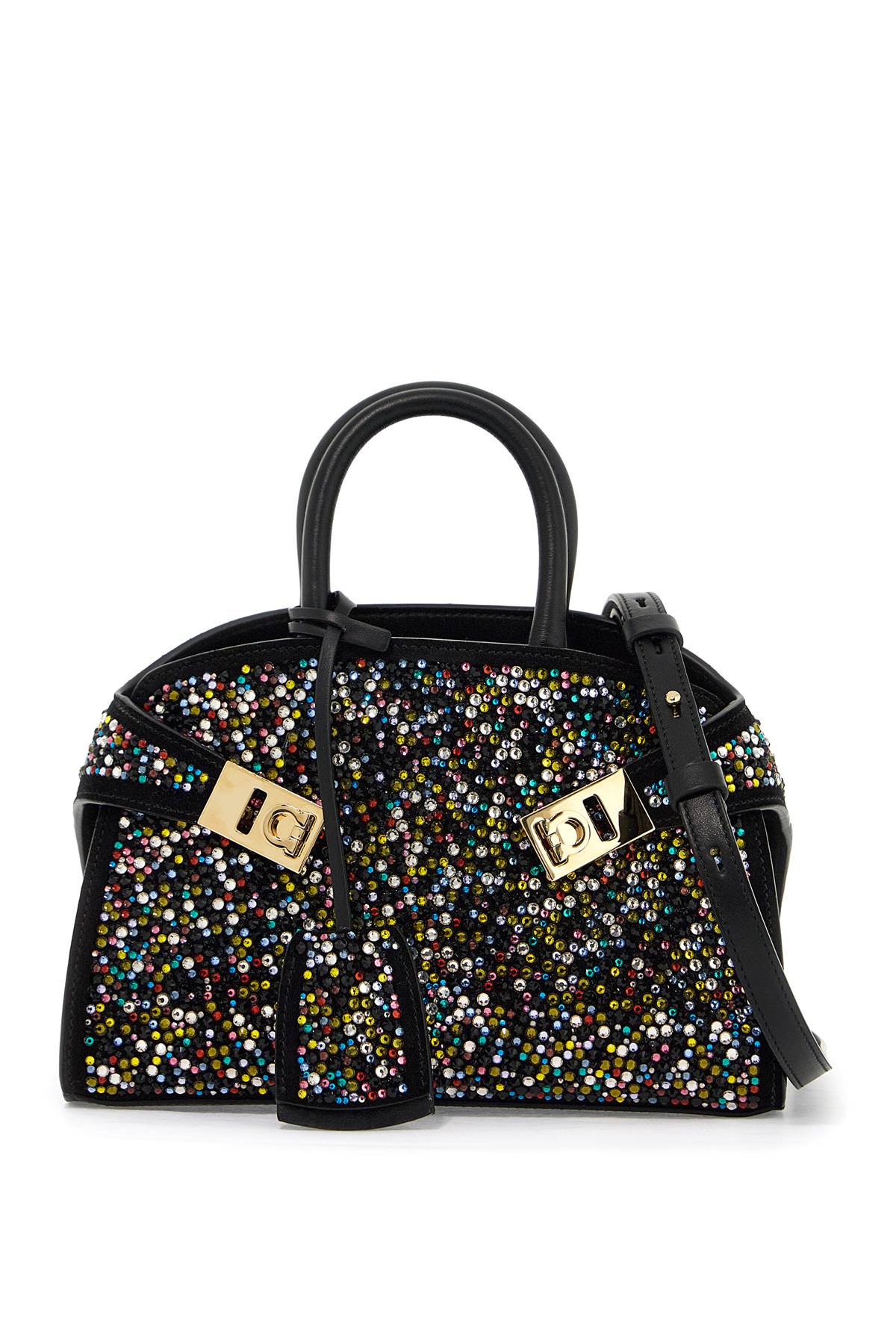 Ferragamo FERRAGAMO hug handbag with crystals (s)