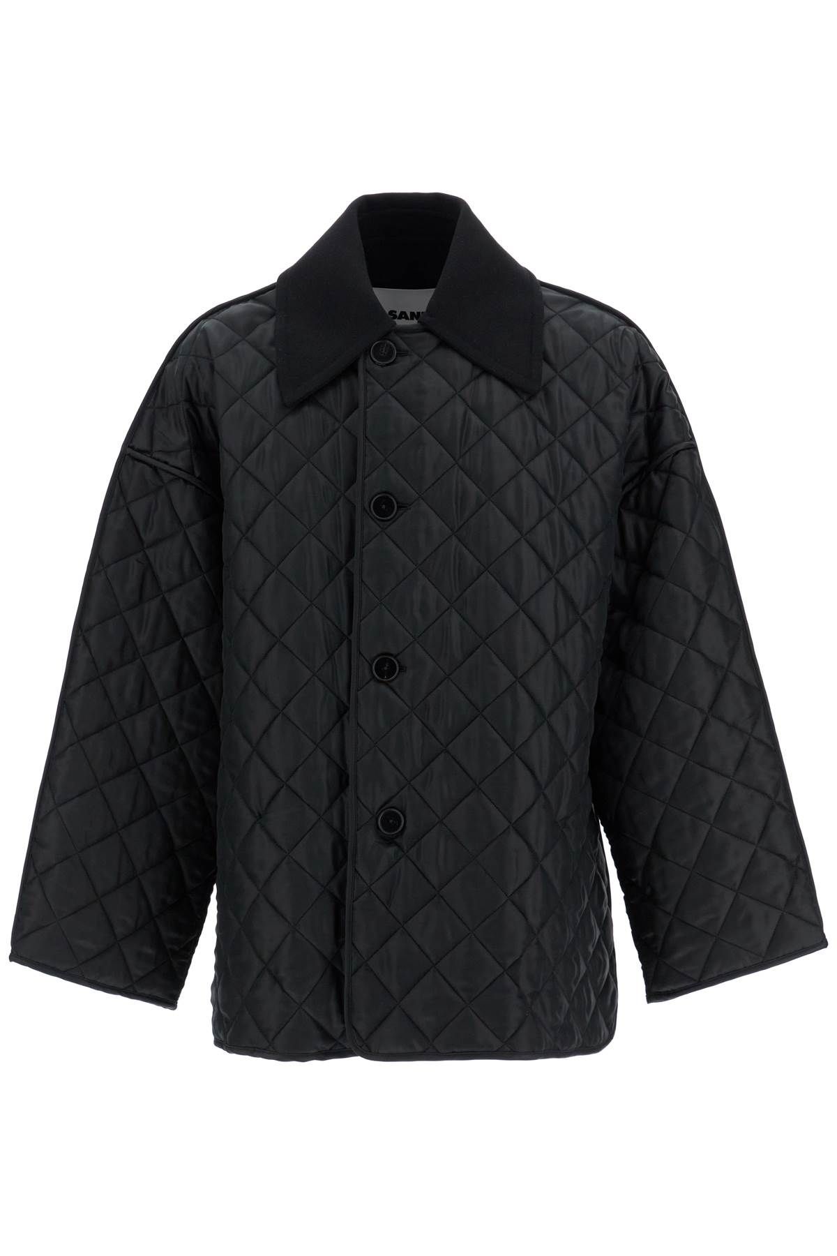 Jil Sander JIL SANDER quilted maxi jacket with detachable