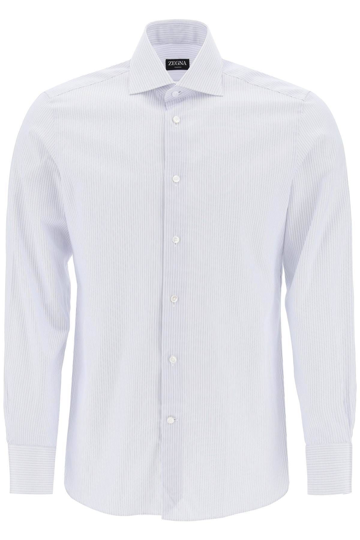 zegna ZEGNA striped shirt with french collar