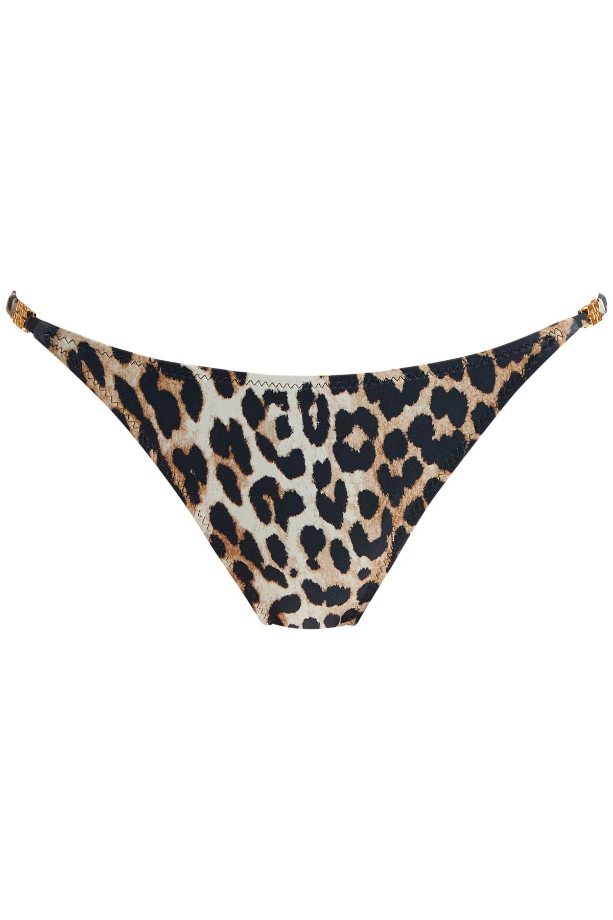 Ganni GANNI leopard print bikini briefs