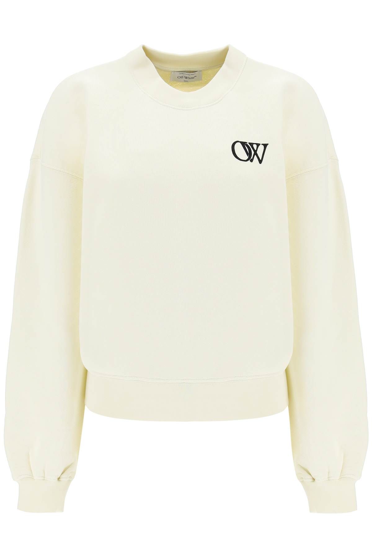 OFF-WHITE OFF-WHITE crew-neck sweatshirt with flocked logo