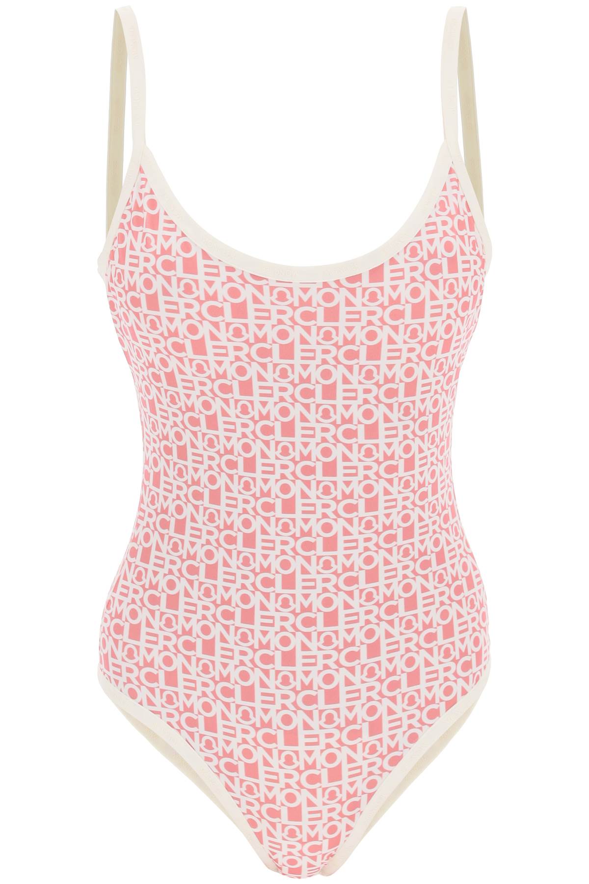 Moncler MONCLER logo print one-piece swimsuit