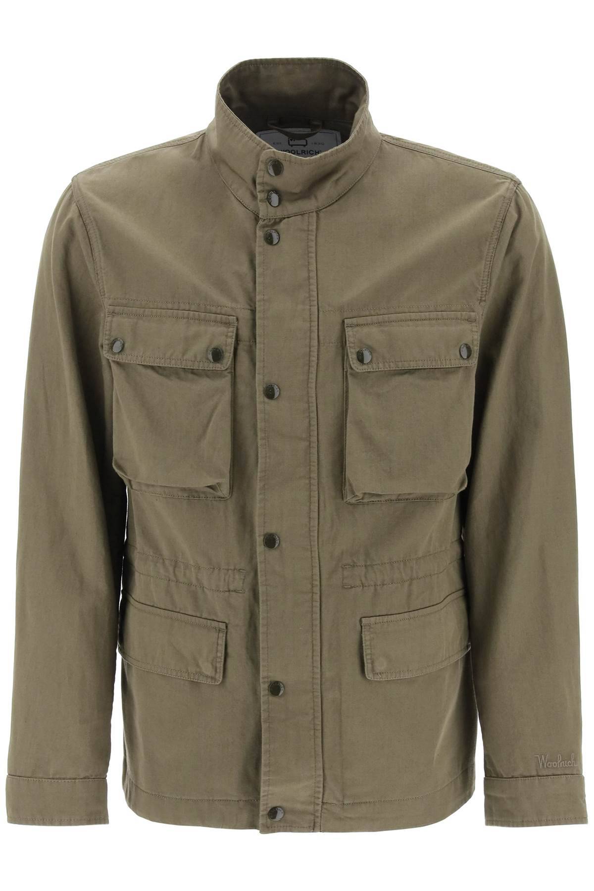 Woolrich WOOLRICH "field jacket in cotton and linen blend"