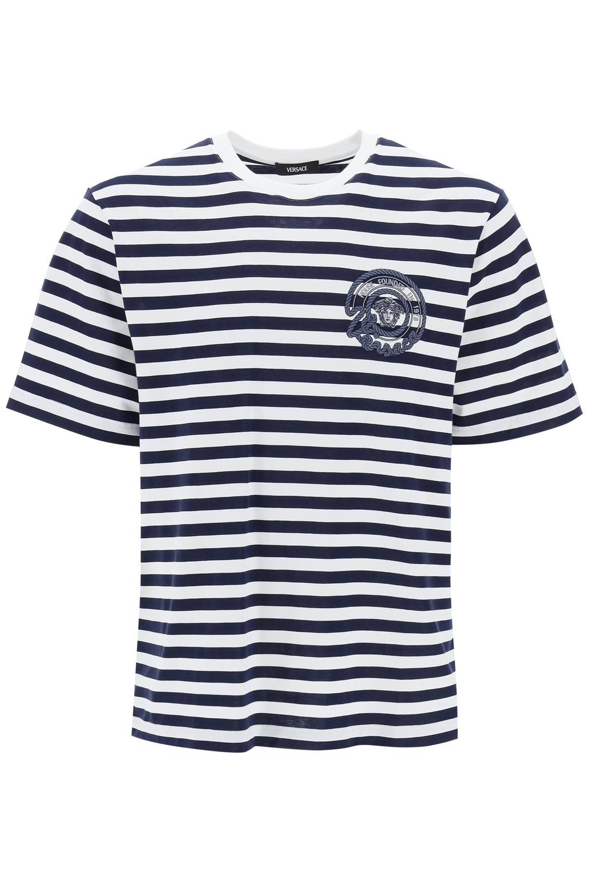 Versace VERSACE nautical stripe t-shirt