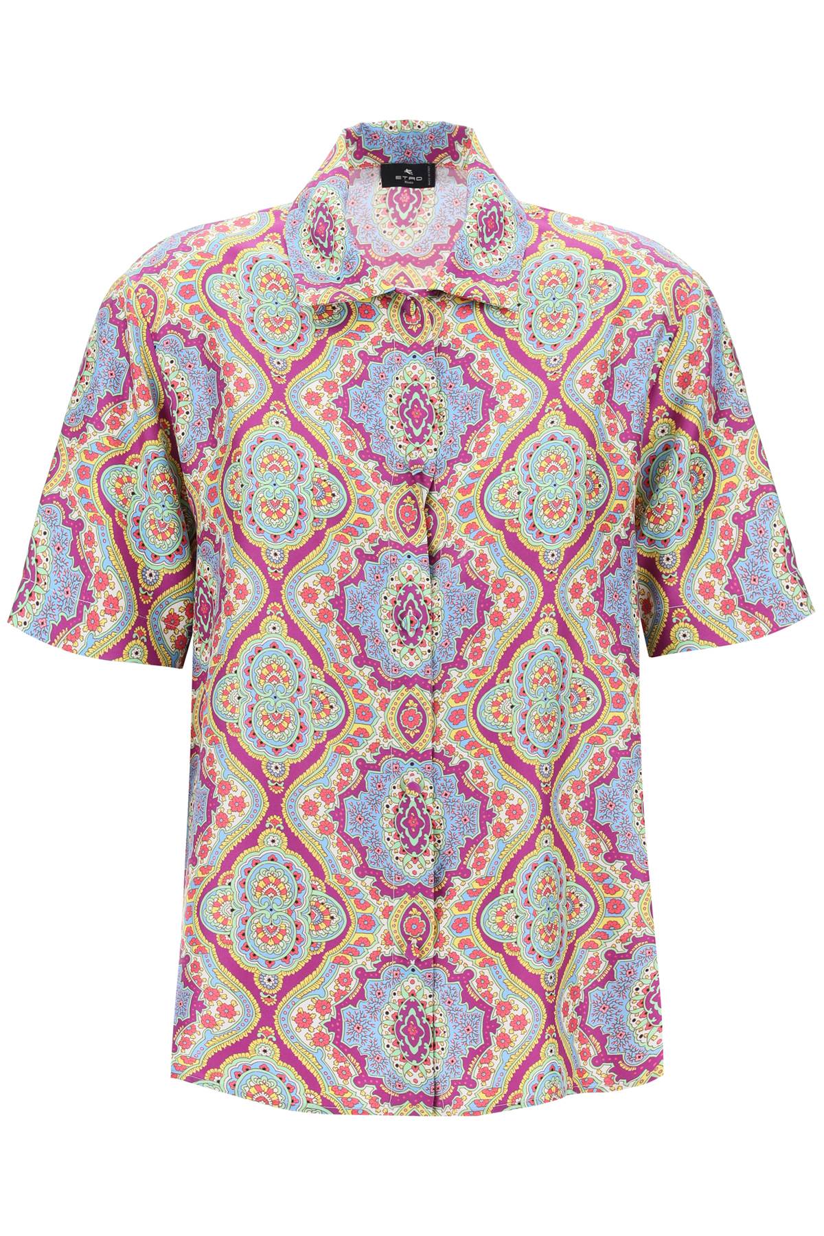 Etro ETRO short-sleeved silk printed shirt