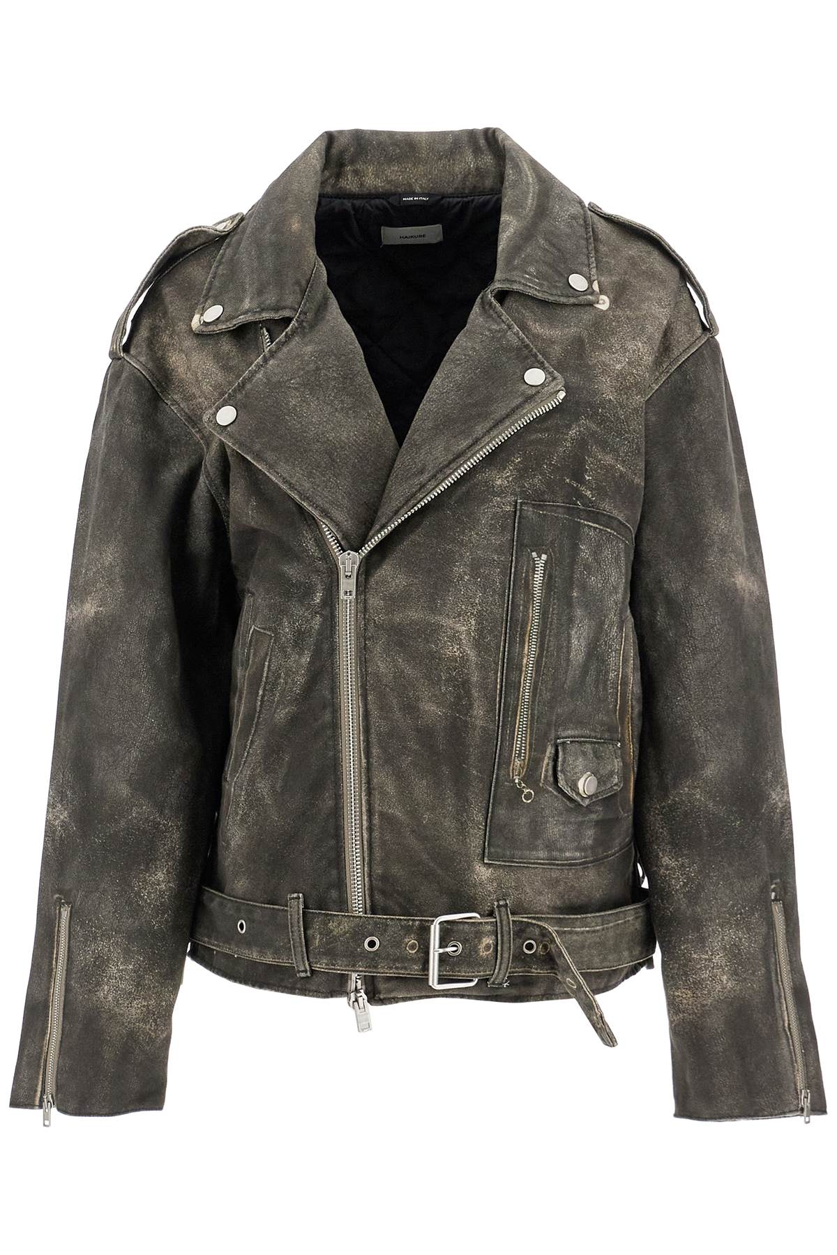 HAIKURE HAIKURE lee's faux leather biker jacket with