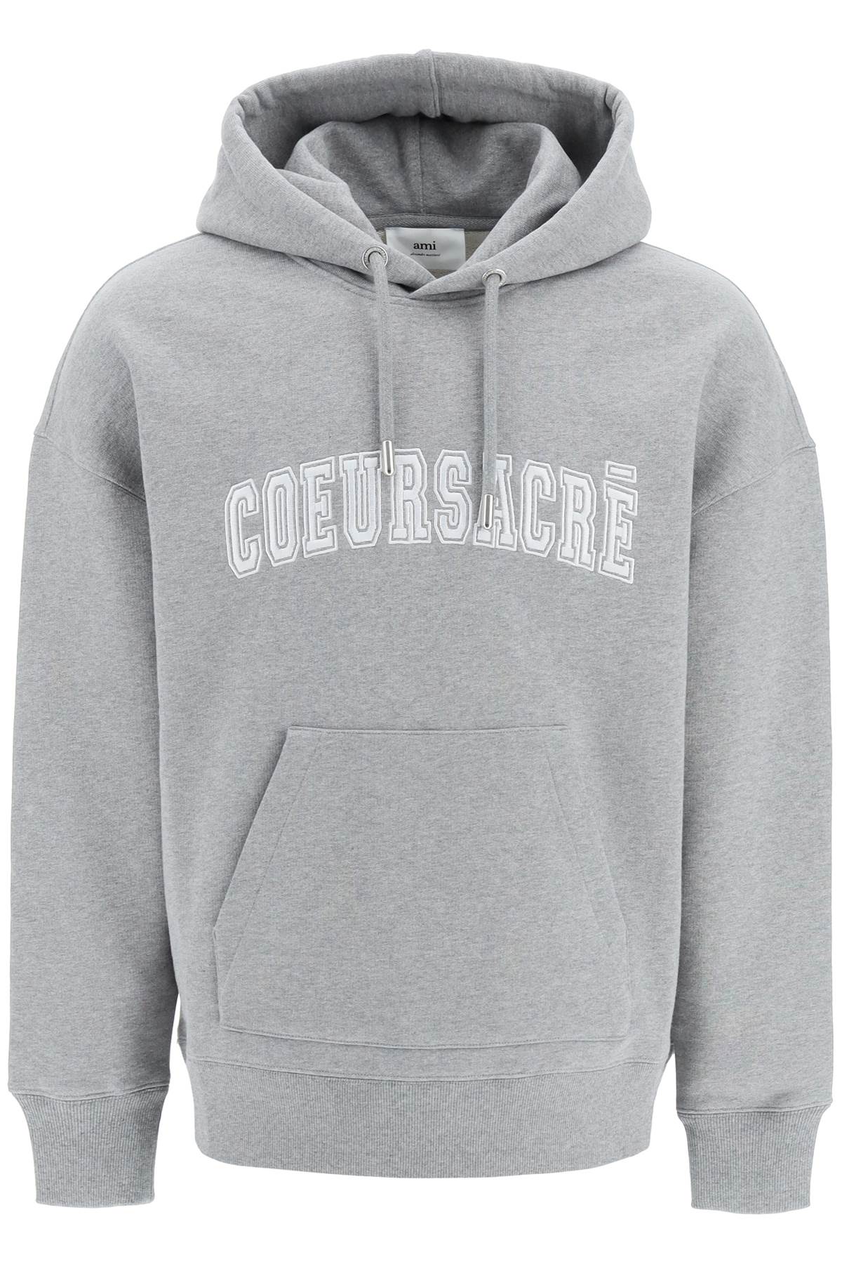  AMI ALEXANDRE MATIUSSI hoodie with lettering embroidery