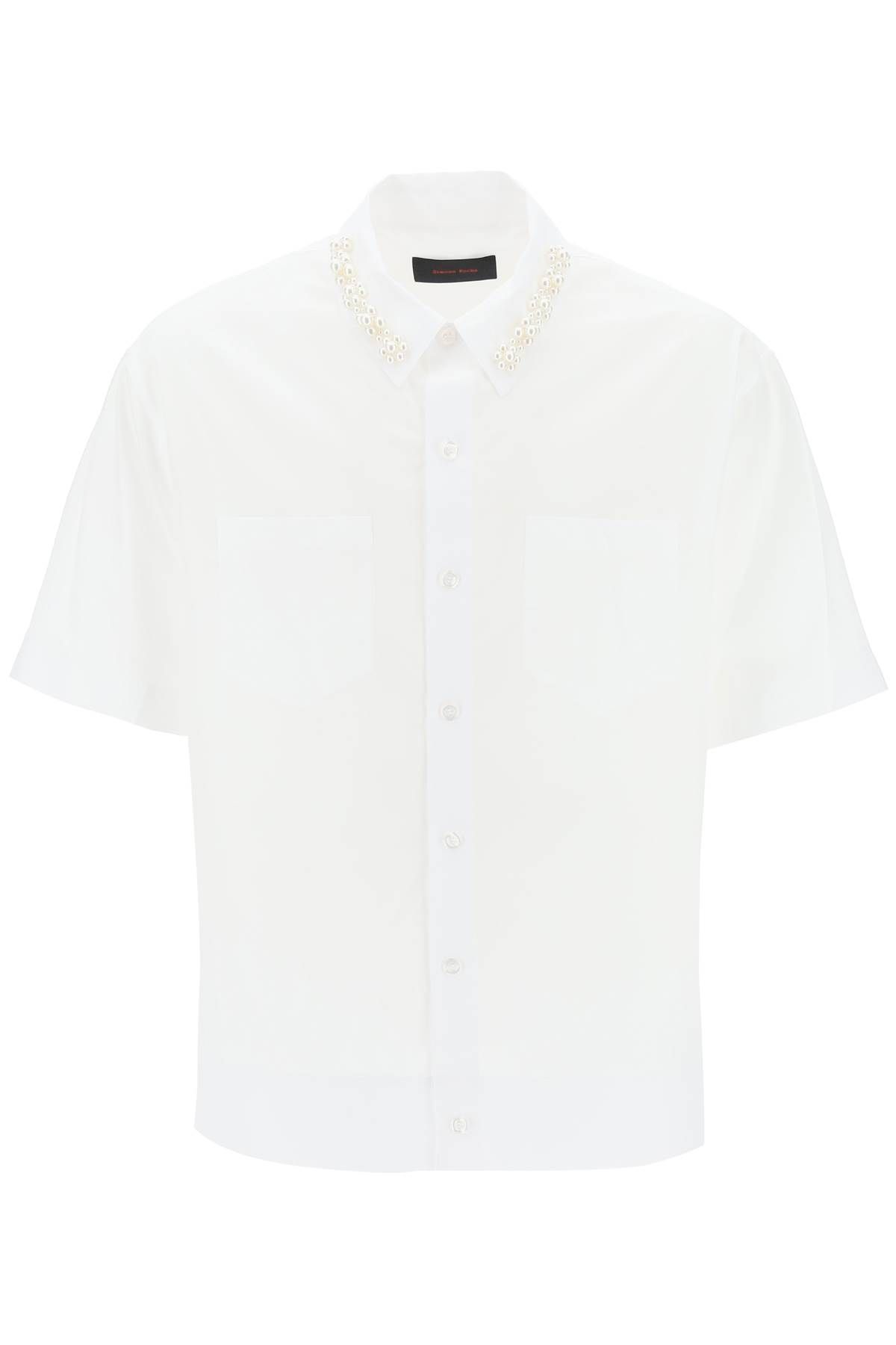 Simone Rocha SIMONE ROCHA oversize shirt with pearls