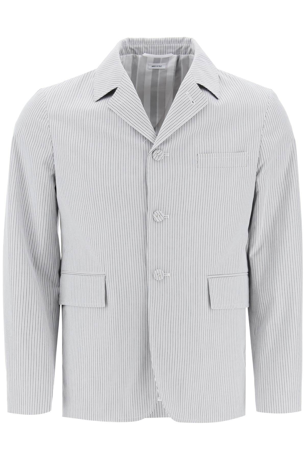 Thom Browne THOM BROWNE striped deconstructed jacket