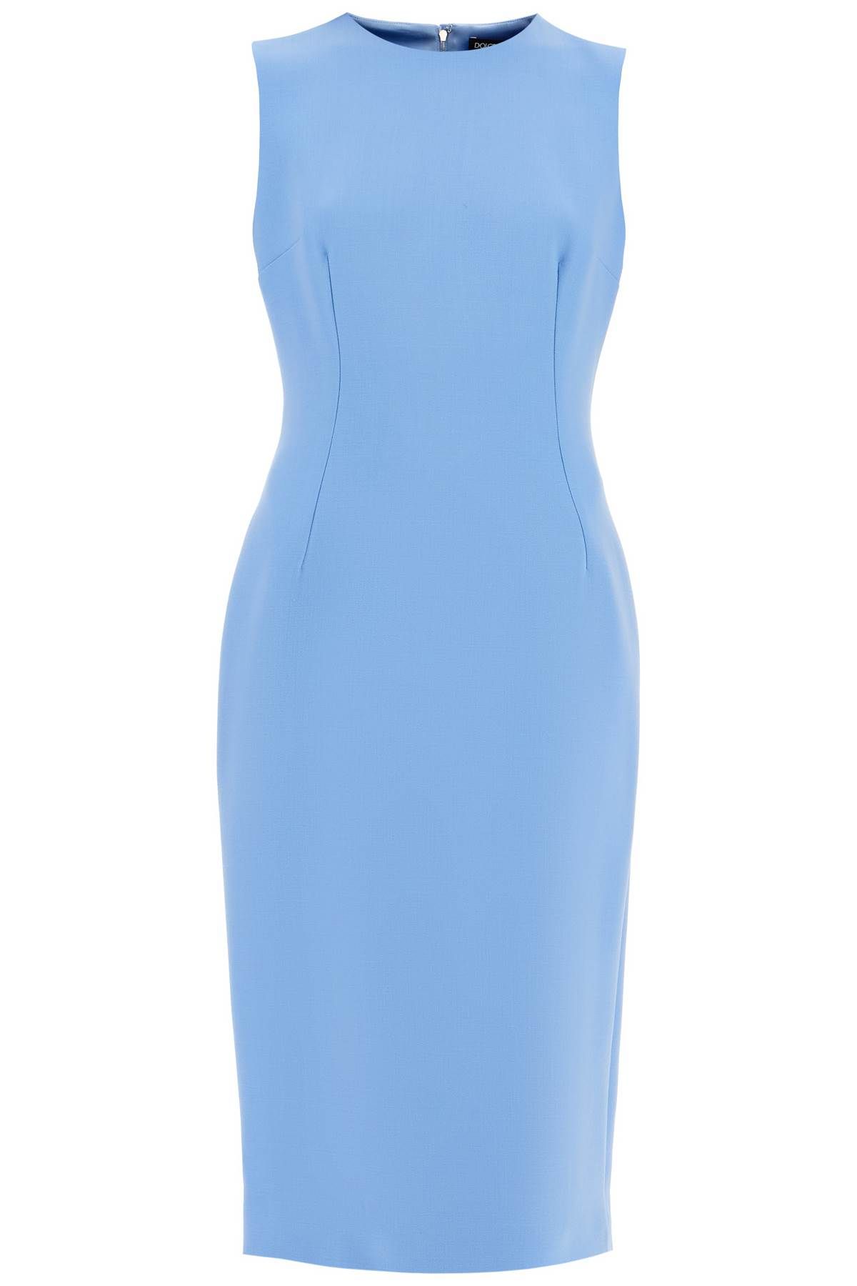 Dolce & Gabbana DOLCE & GABBANA wool crepe sheath midi dress with tube