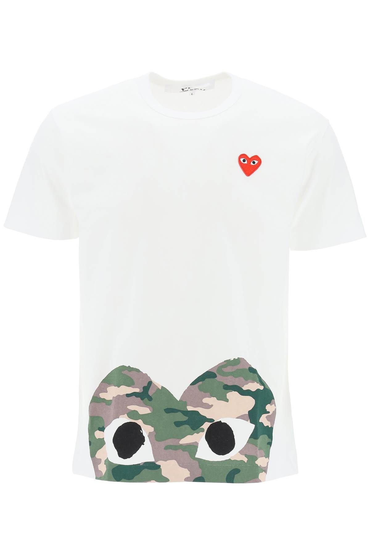 Comme Des Garçons Play COMME DES GARCONS PLAY heart camou t-shirt