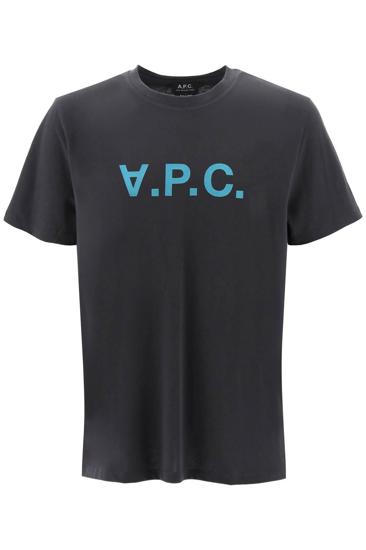 A.P.C. A. P.C. flocked vpc logo t-shirt