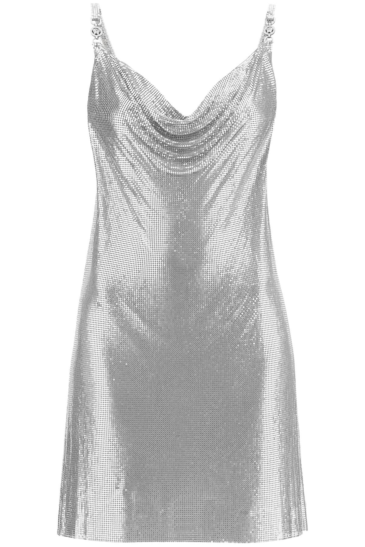 Versace VERSACE mini metallic knit dress