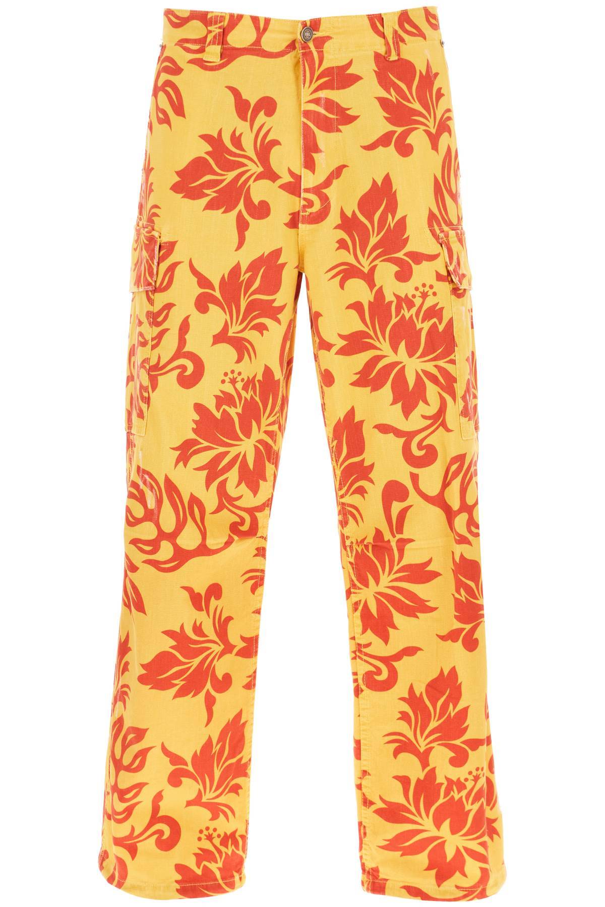 ERL ERL floral cargo pants