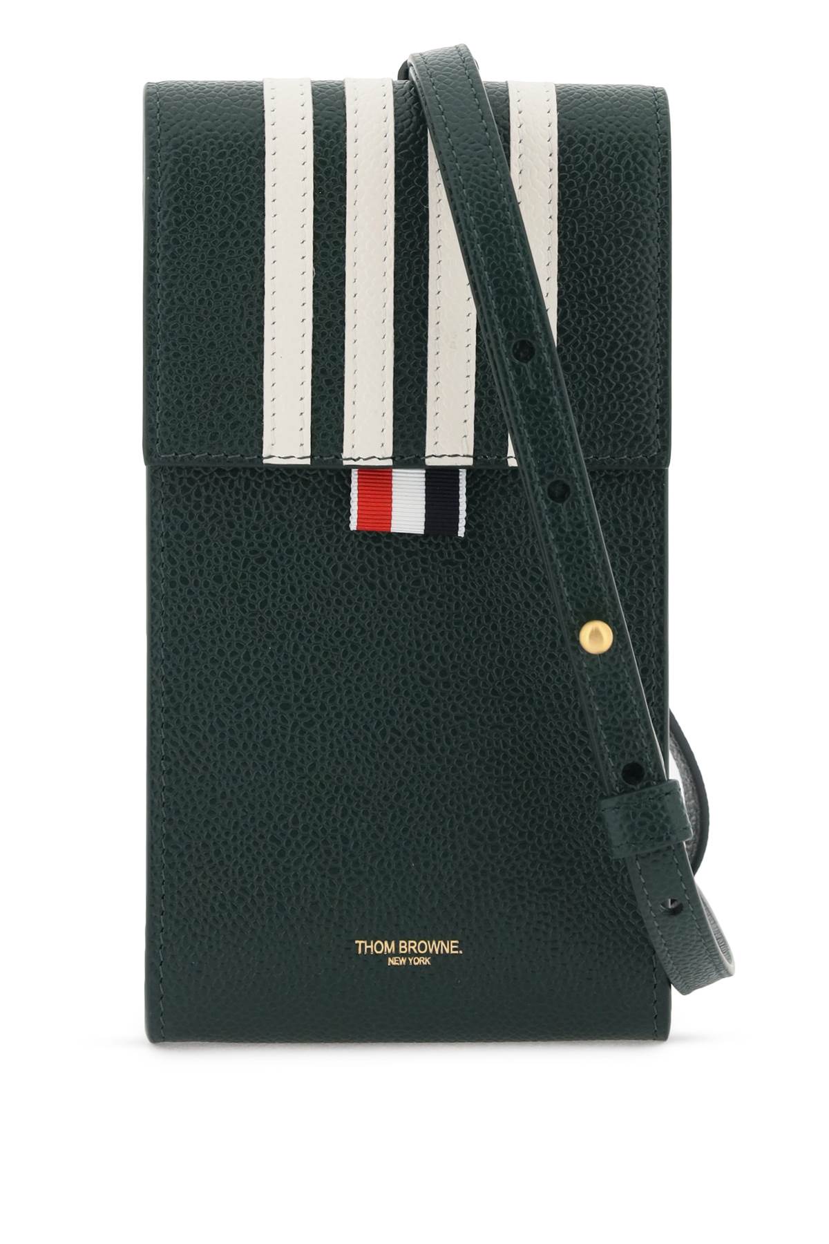 Thom Browne THOM BROWNE leather crossbody phone holder