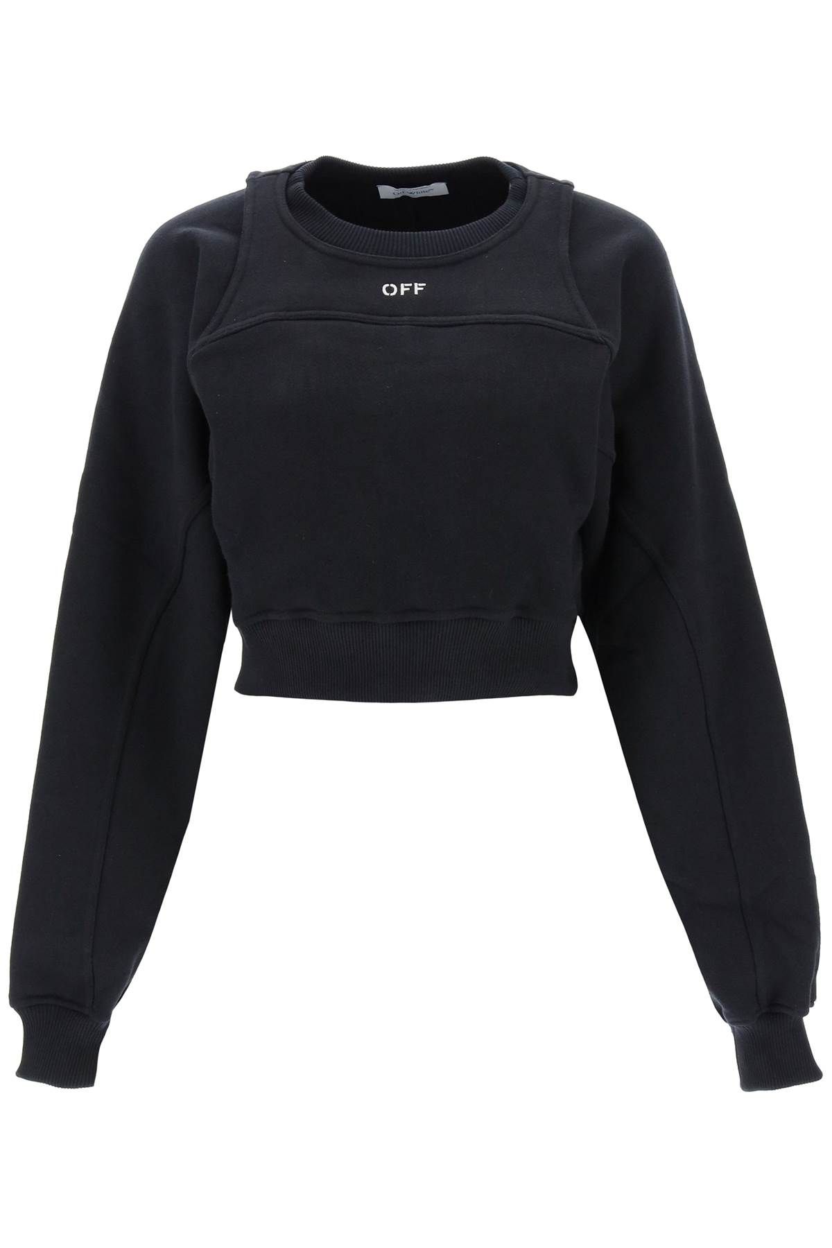 OFF-WHITE OFF-WHITE cropped crew-neck sweatshirt