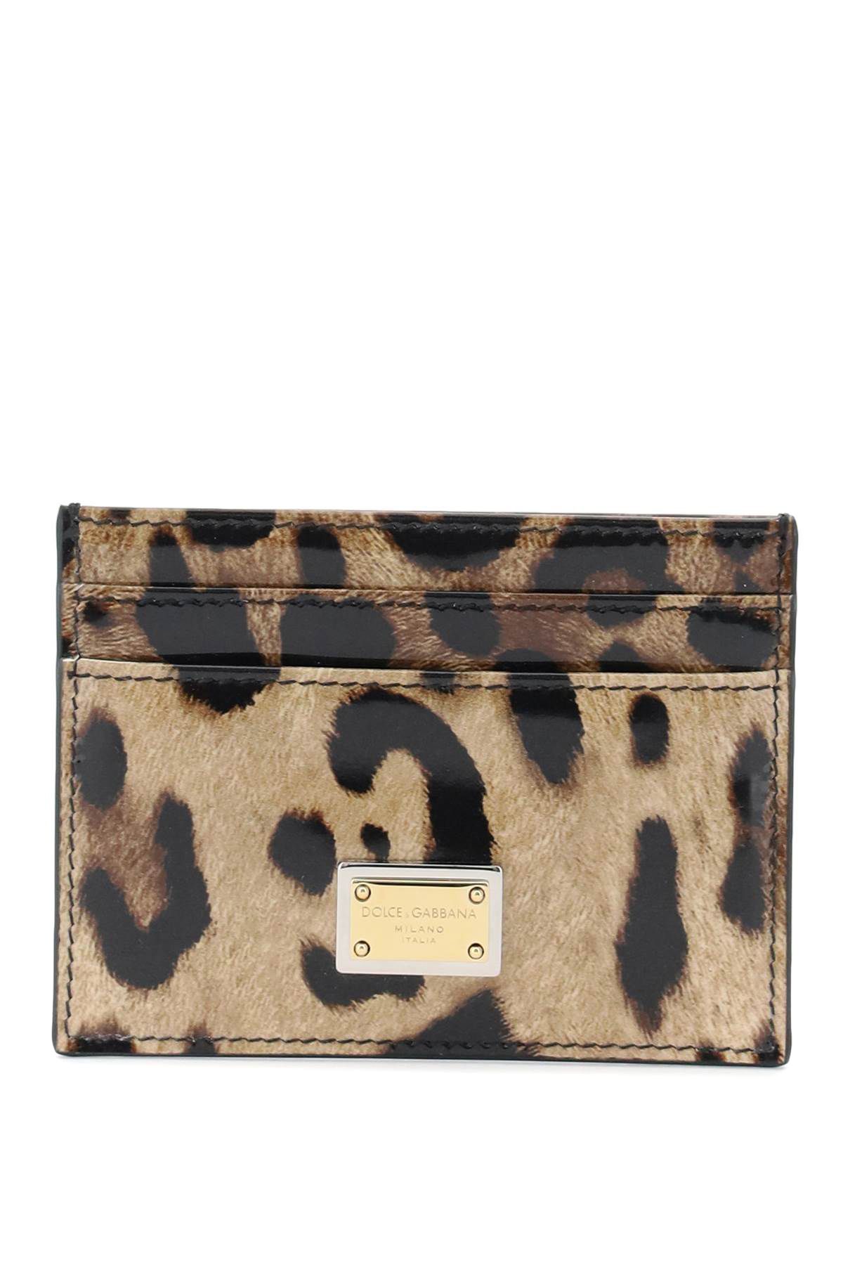 Dolce & Gabbana DOLCE & GABBANA leopard print leather cardholder