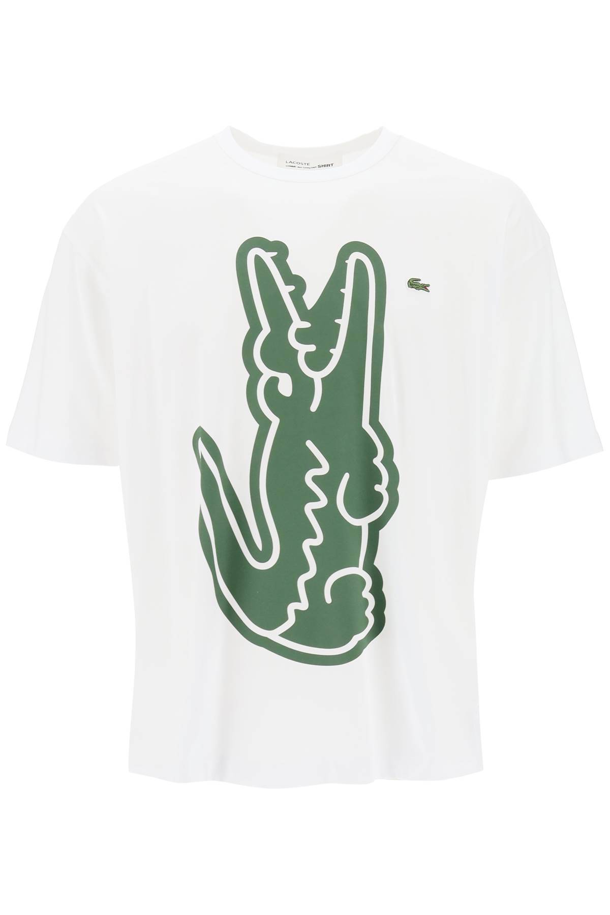 Comme Des Garçons Shirt COMME DES GARCONS SHIRT x lacoste crocodile print t-shirt