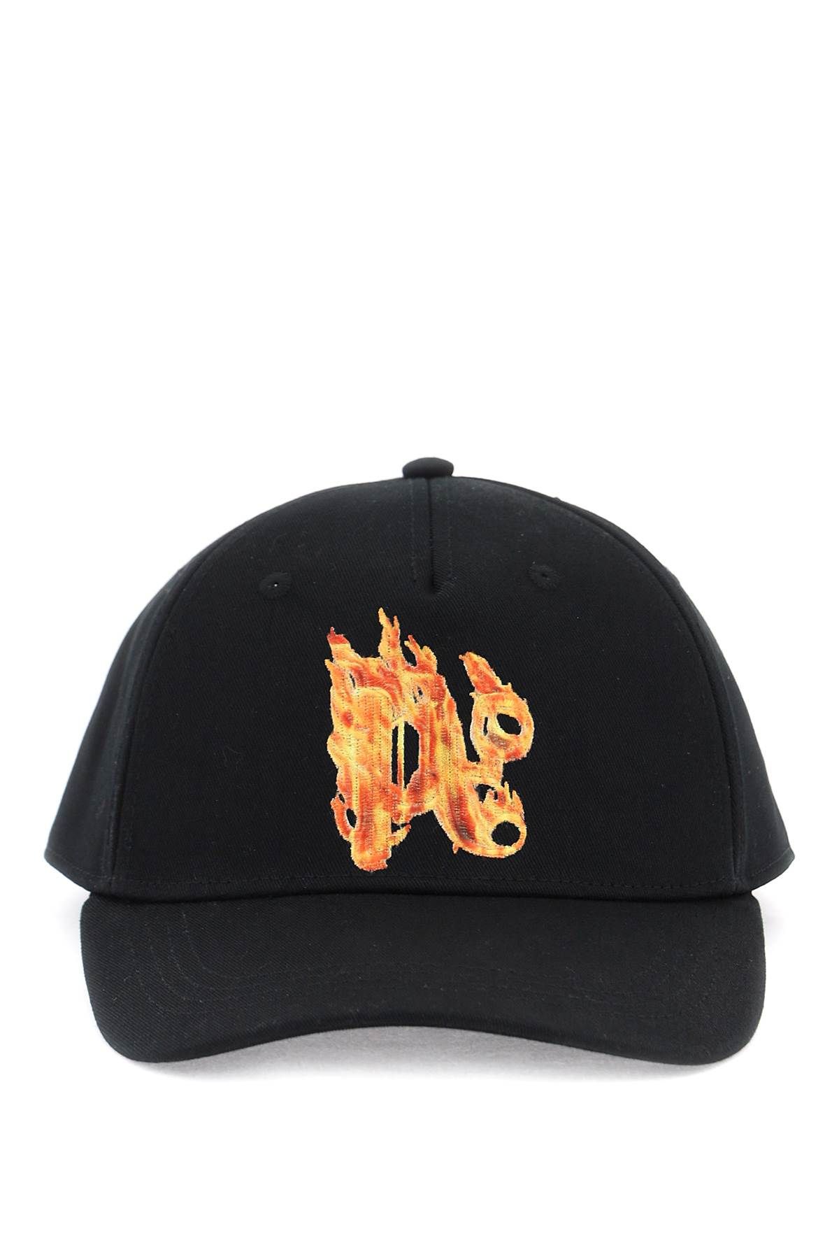 PALM ANGELS PALM ANGELS burning monogram baseball cap