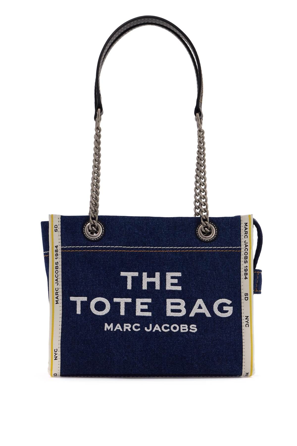 Marc Jacobs MARC JACOBS small denim chain tote bag - the