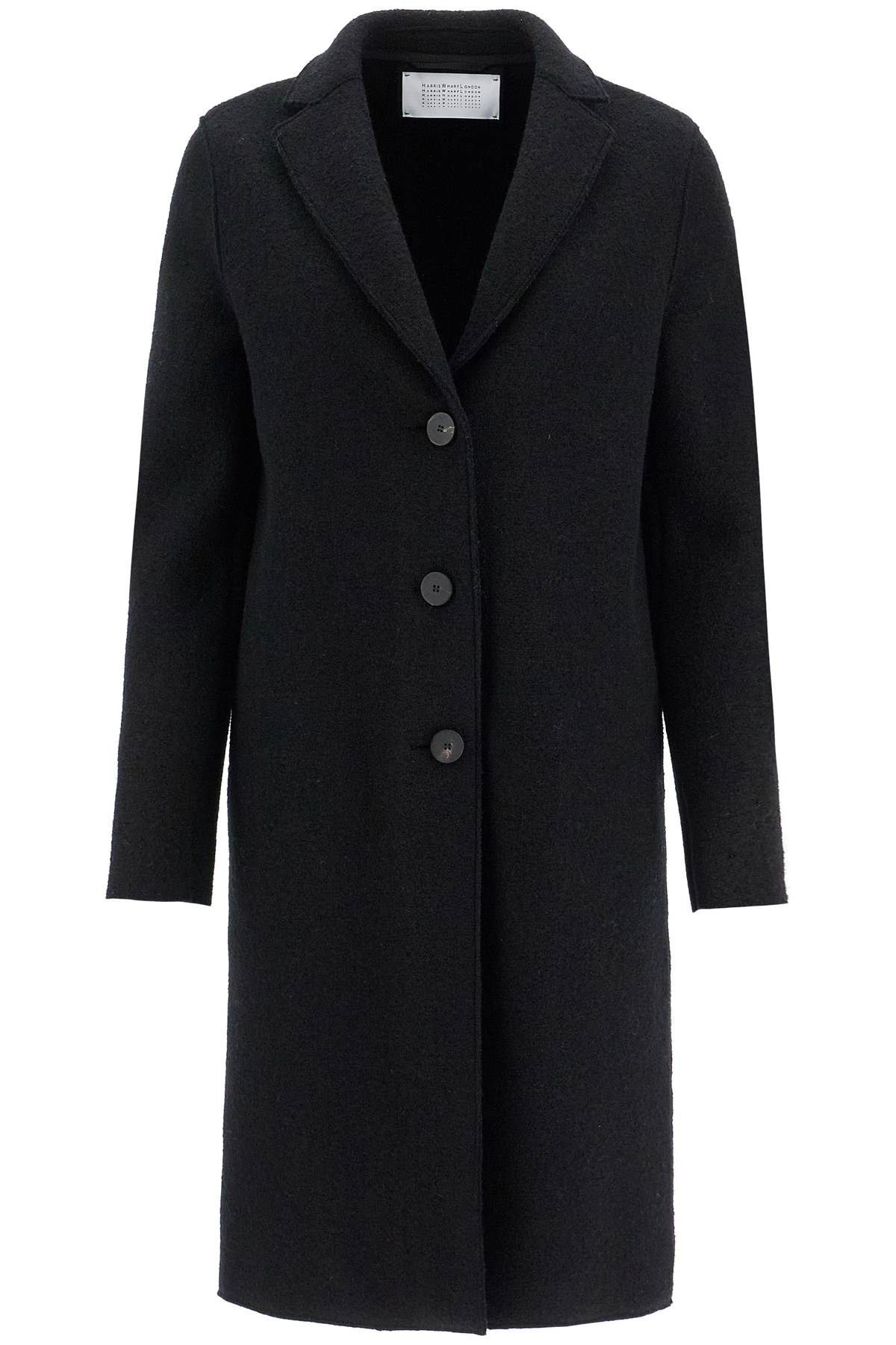 HARRIS WHARF LONDON HARRIS WHARF LONDON single-breasted wool coat in boiled