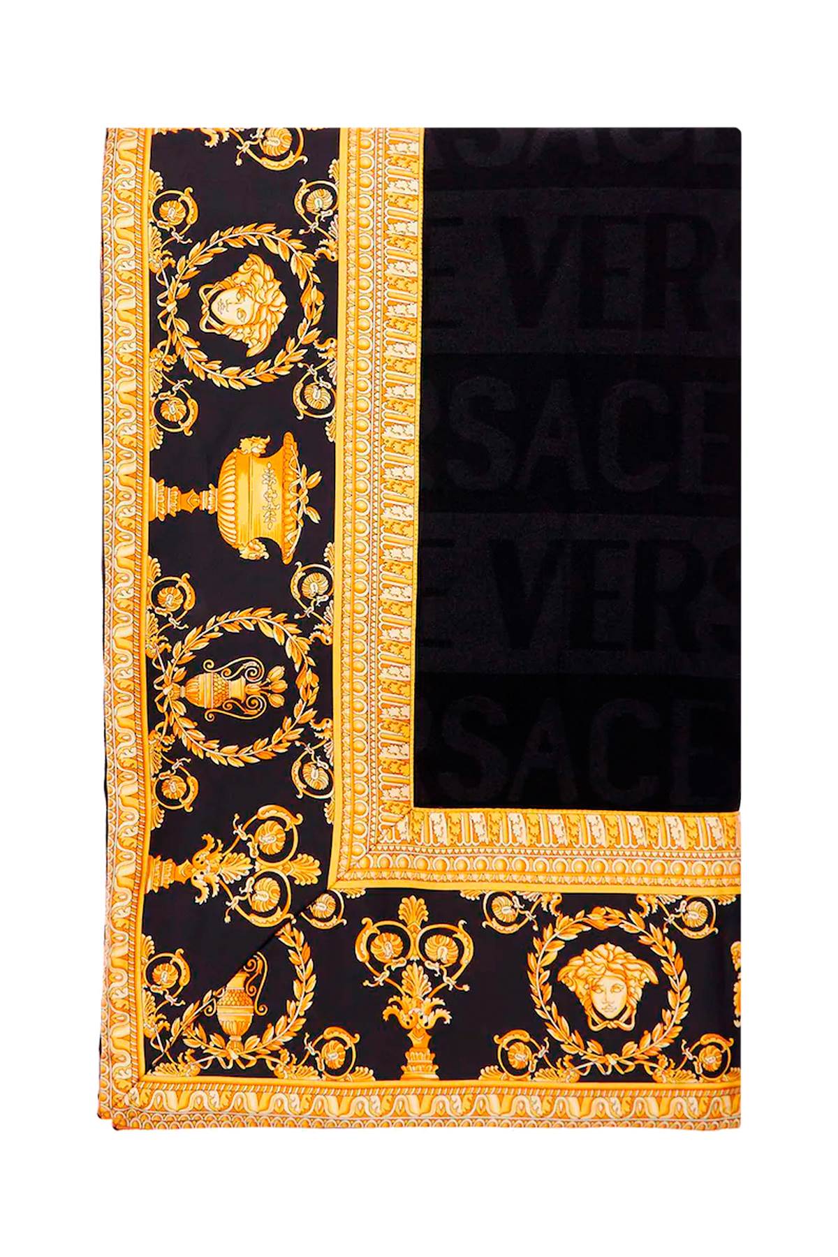 Versace VERSACE 'i ♡ baroque' wool blanket